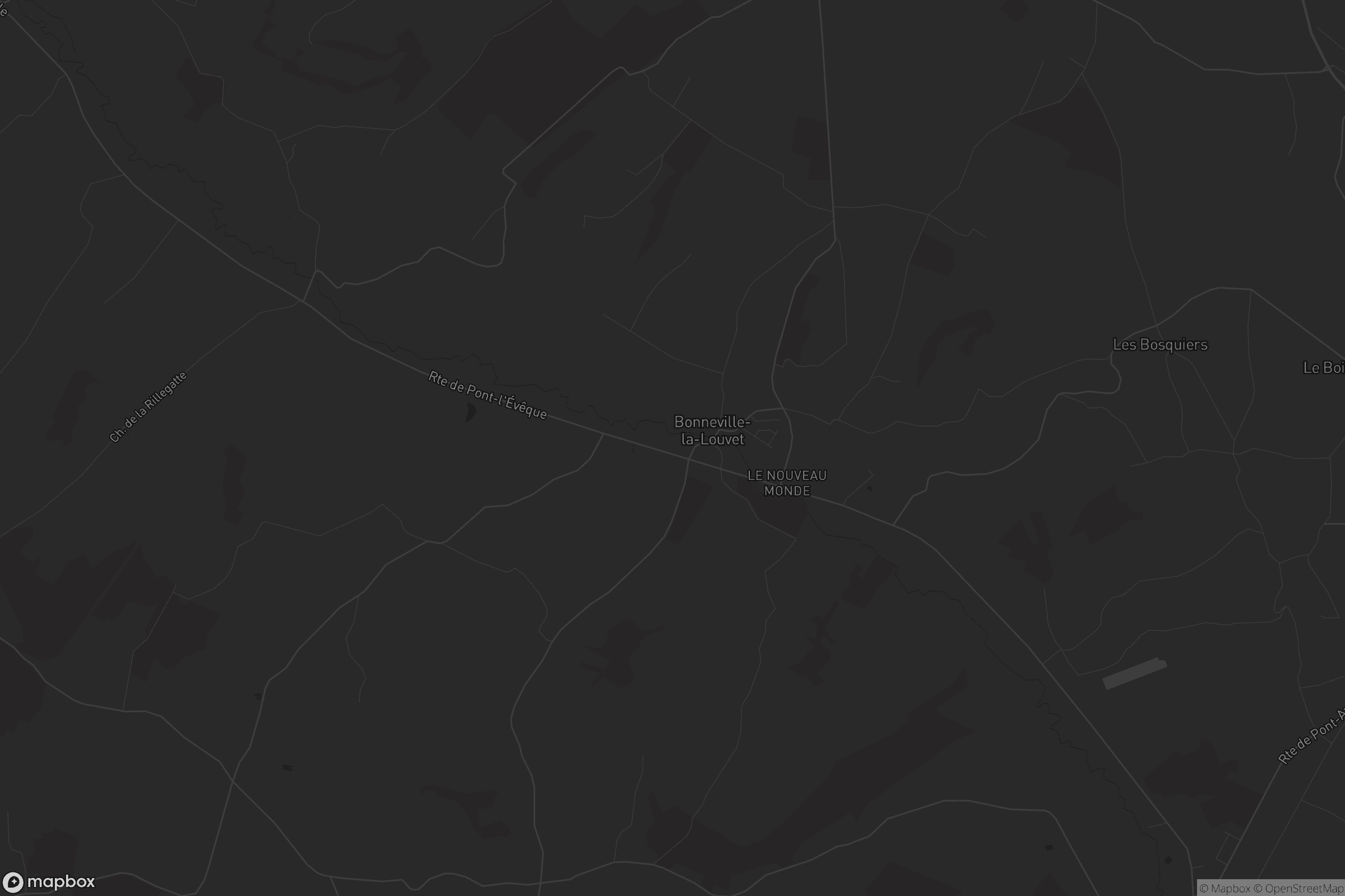 Carte de Bonneville-la-Louvet