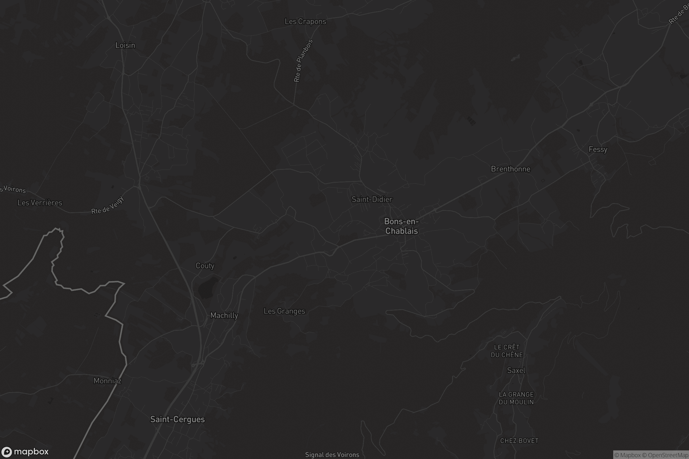 Carte de Bons-en-Chablais