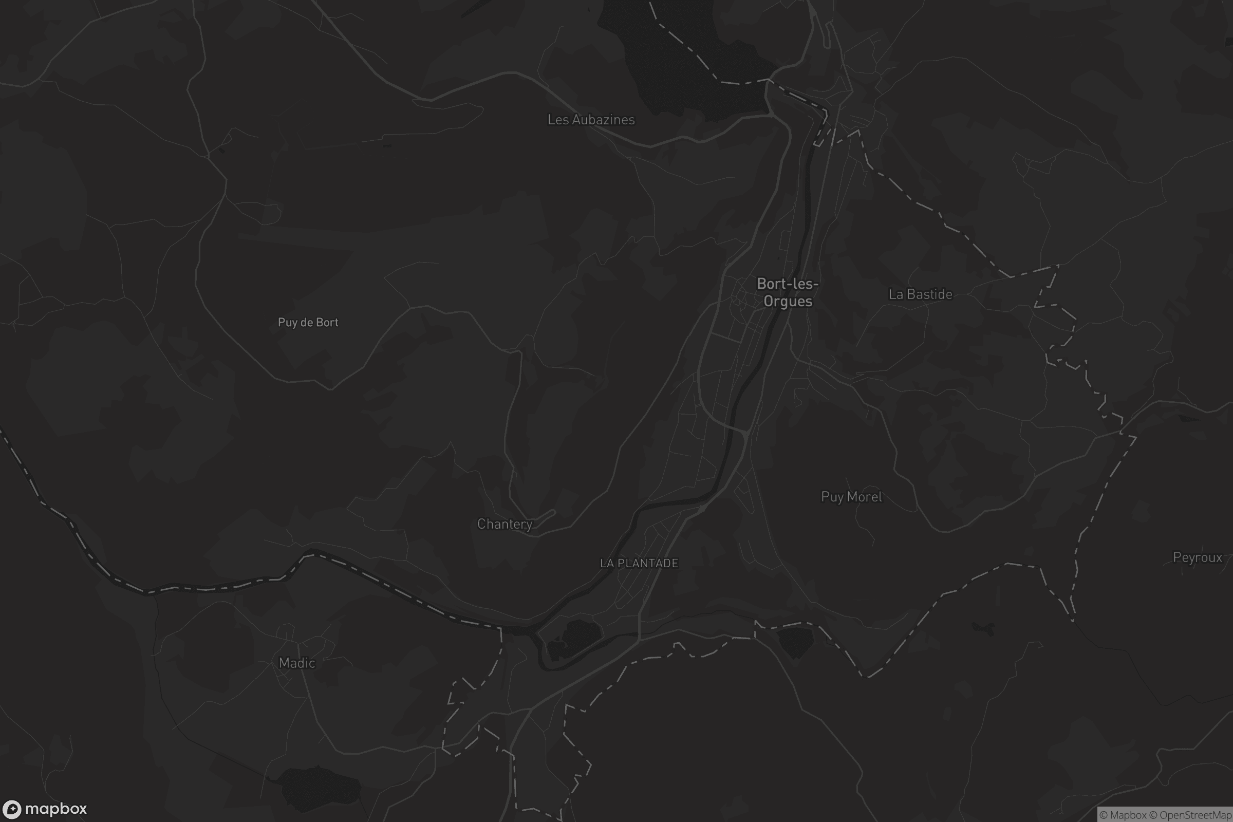 Carte de Bort-les-Orgues