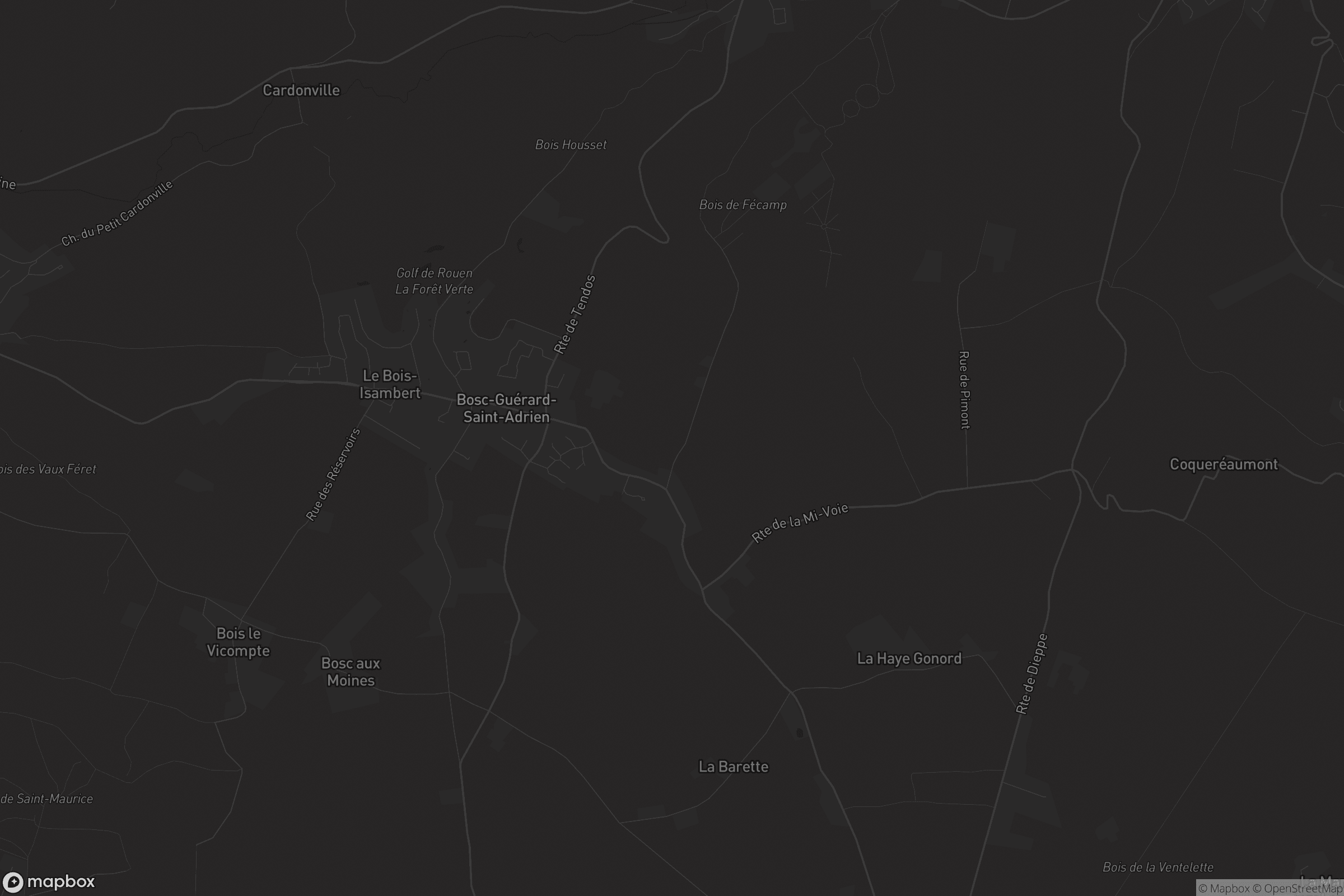 Carte de Bosc-Guérard-Saint-Adrien