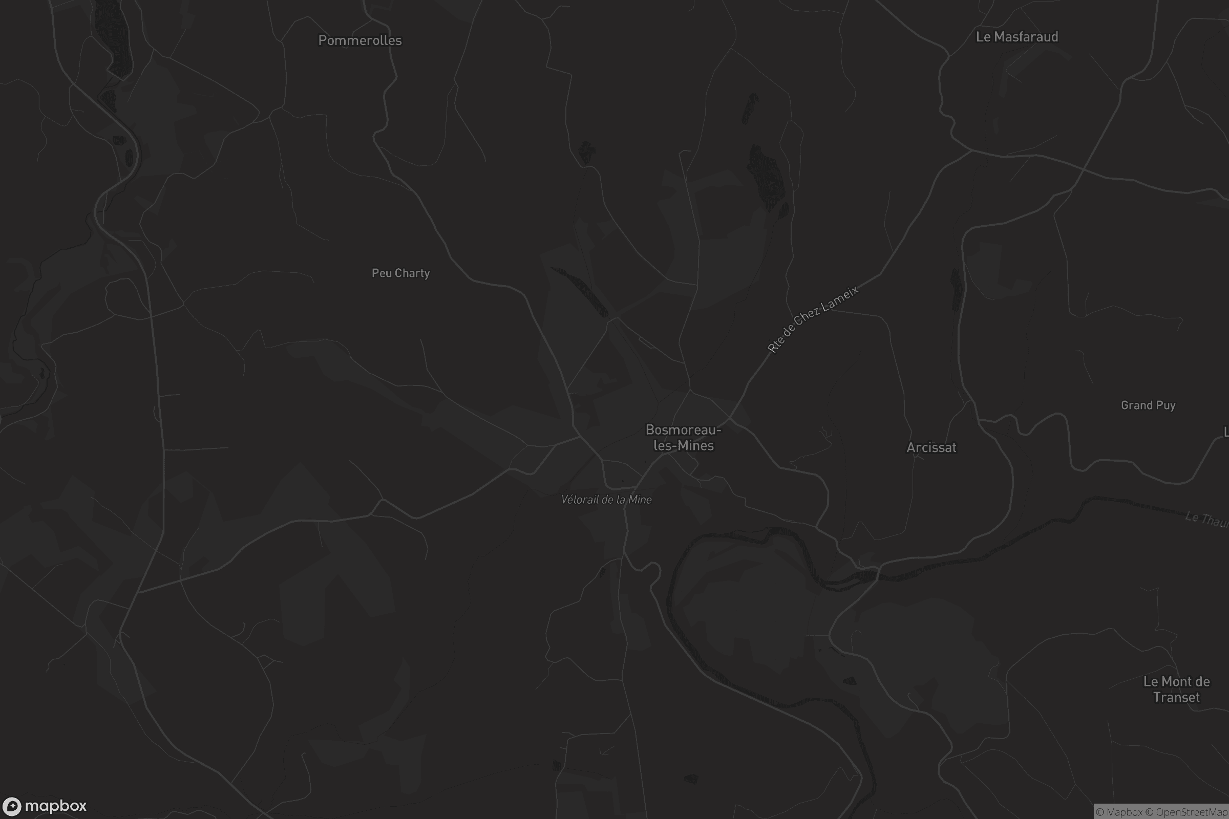 Carte de Bosmoreau-les-Mines