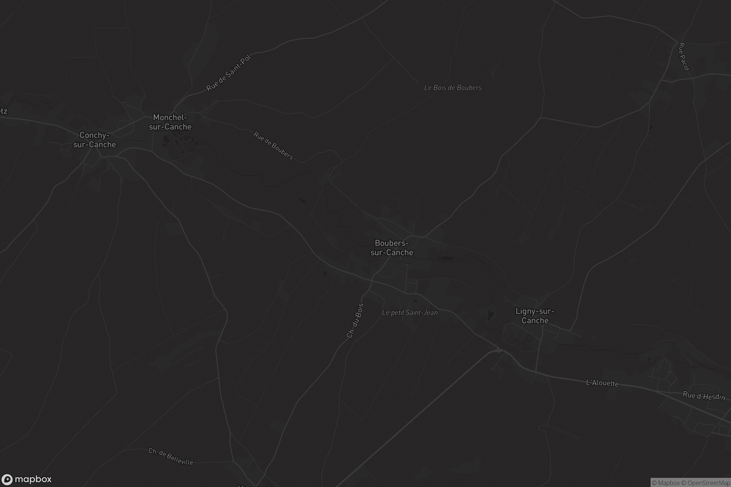 Carte de Boubers-sur-Canche