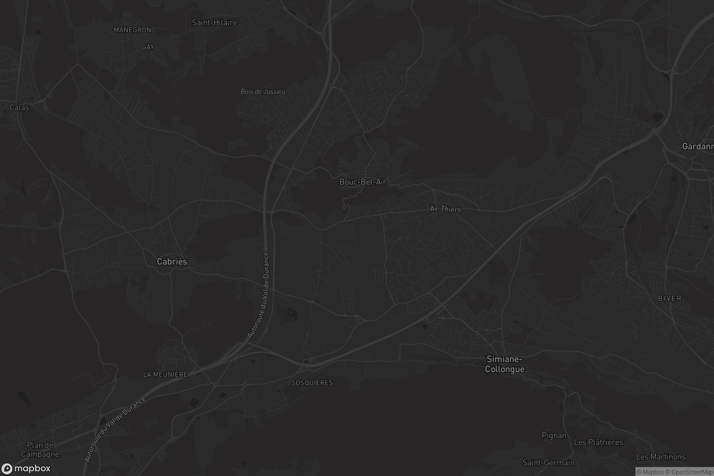 Carte de Bouc-Bel-Air