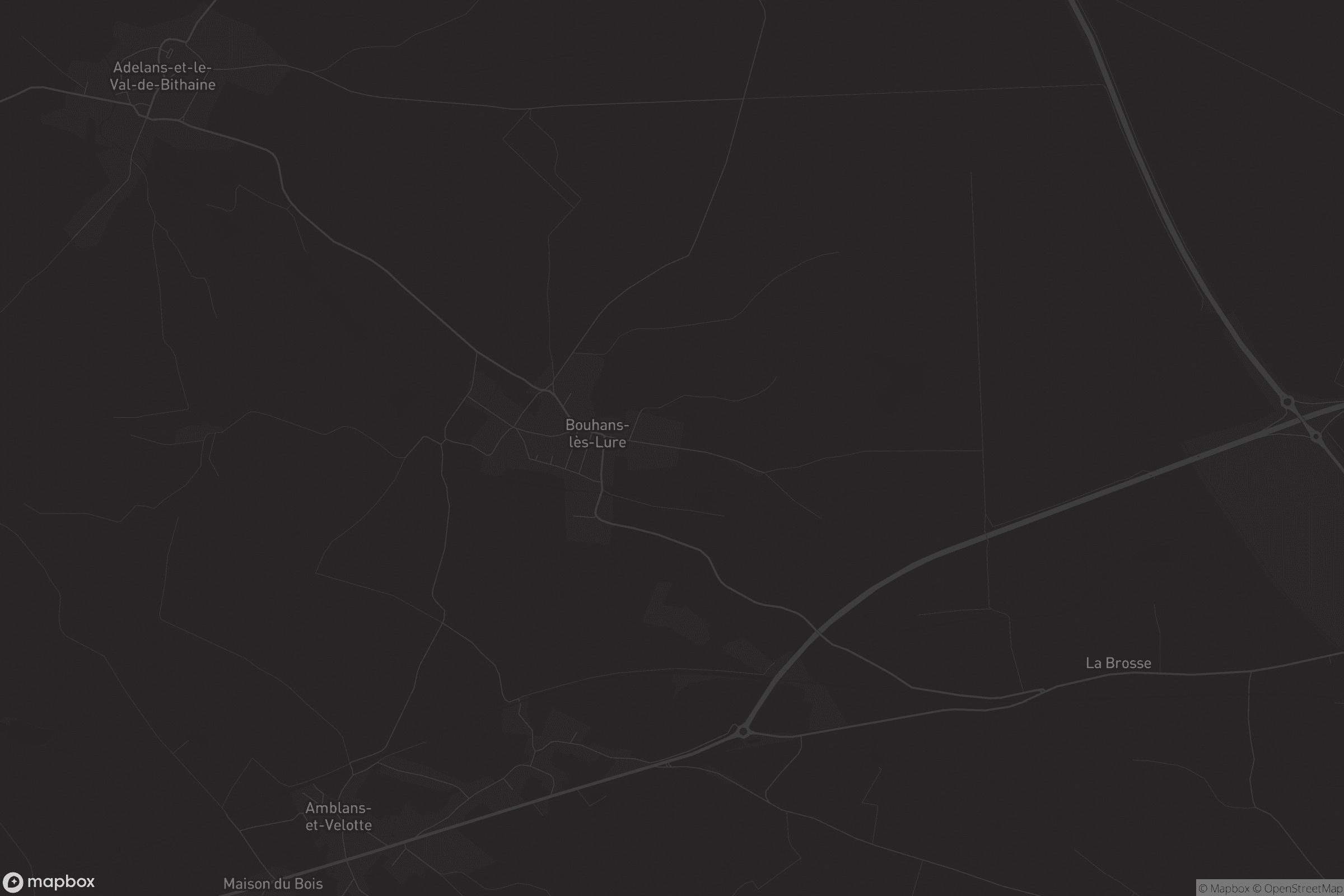 Carte de Bouhans-lès-Lure