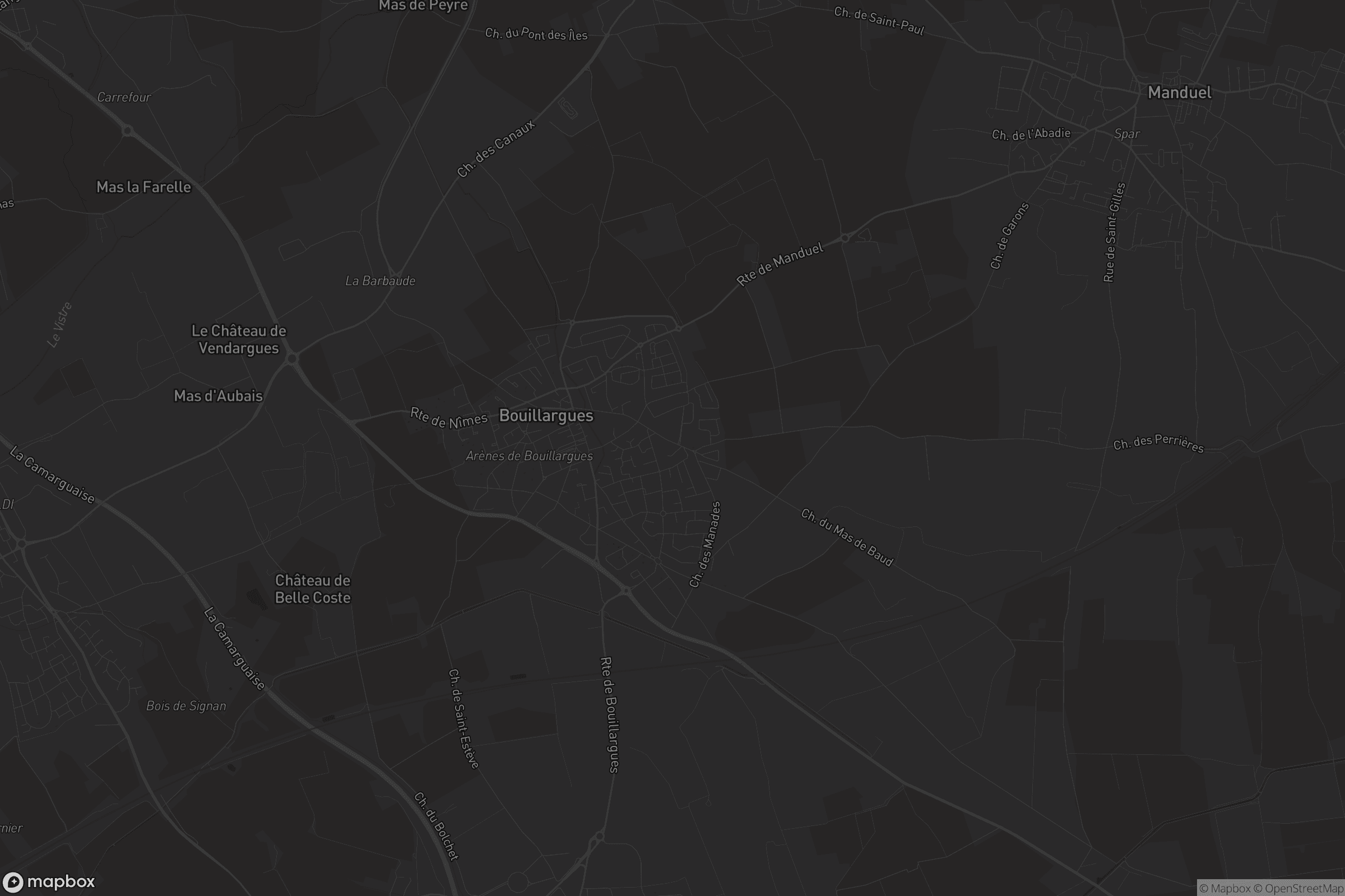 Carte de Bouillargues
