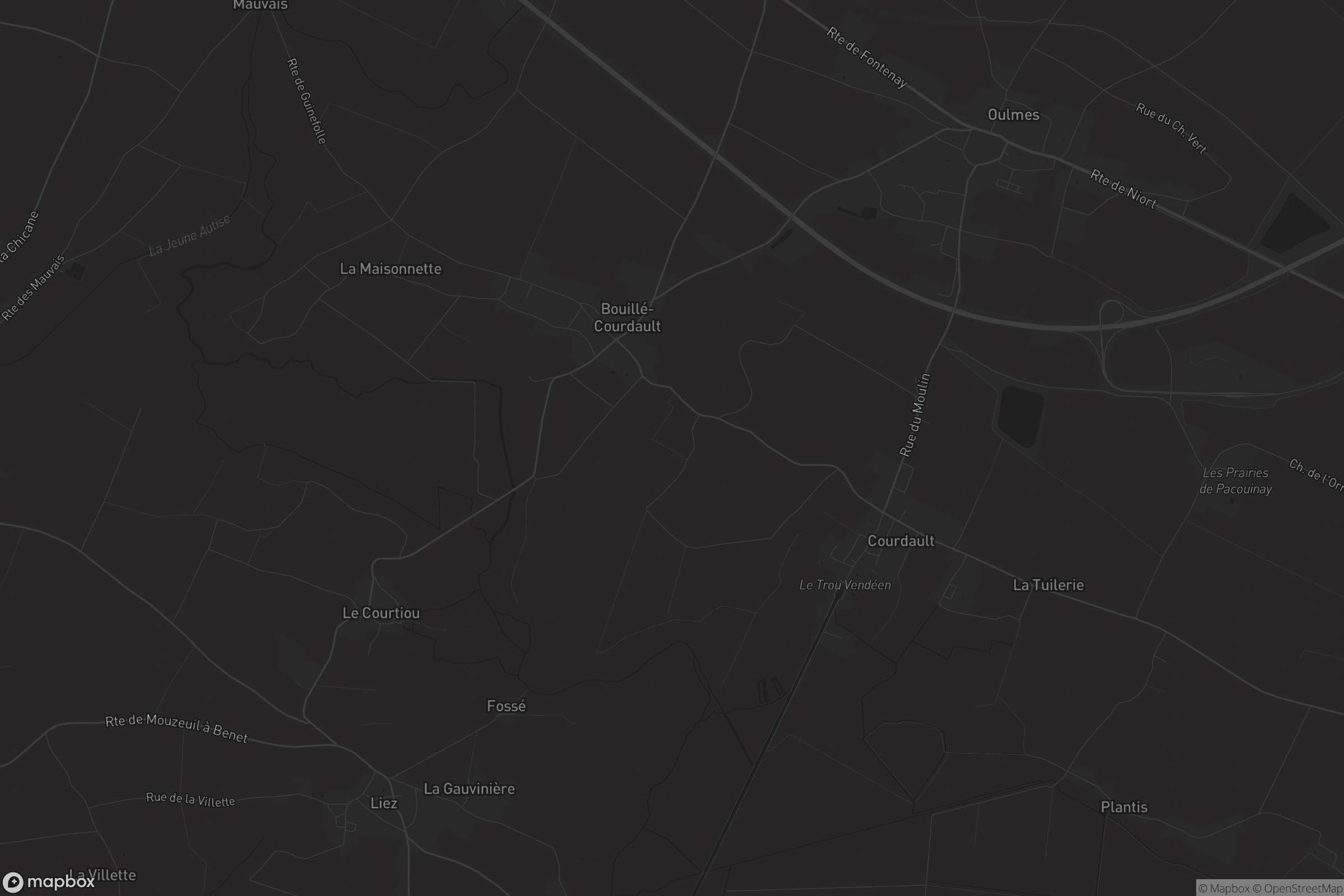 Carte de Bouillé-Courdault