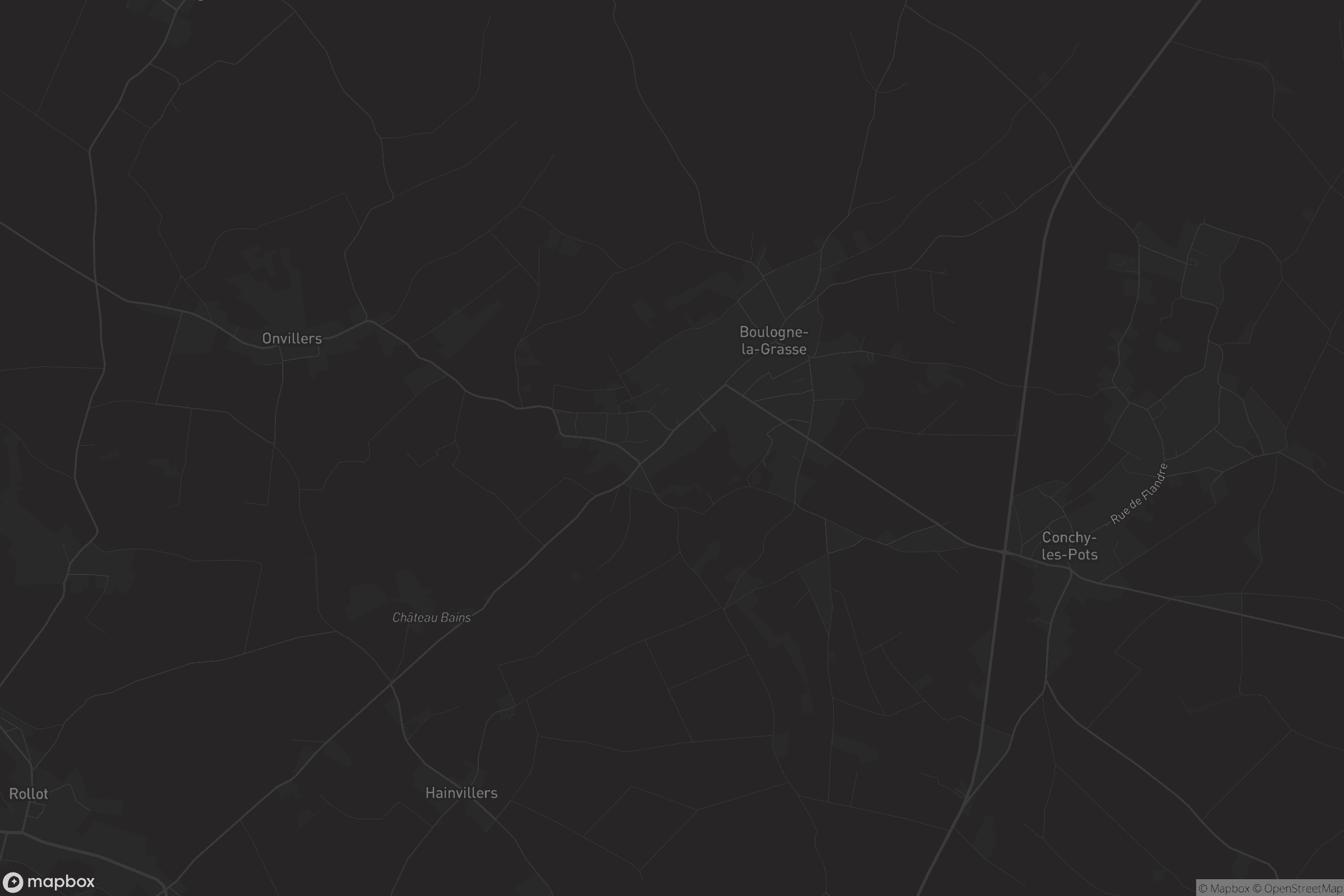 Carte de Boulogne-la-Grasse