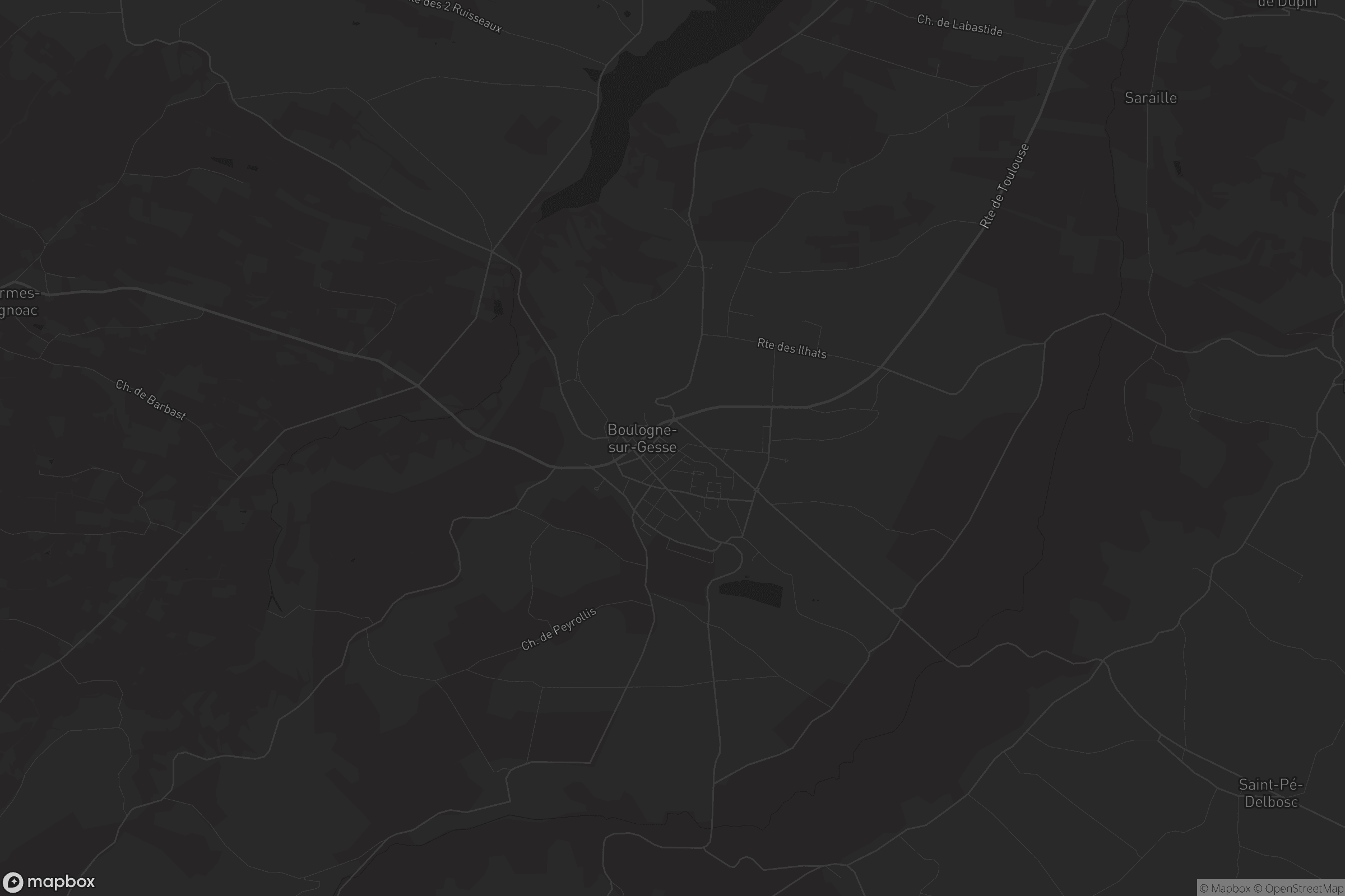 Carte de Boulogne-sur-Gesse