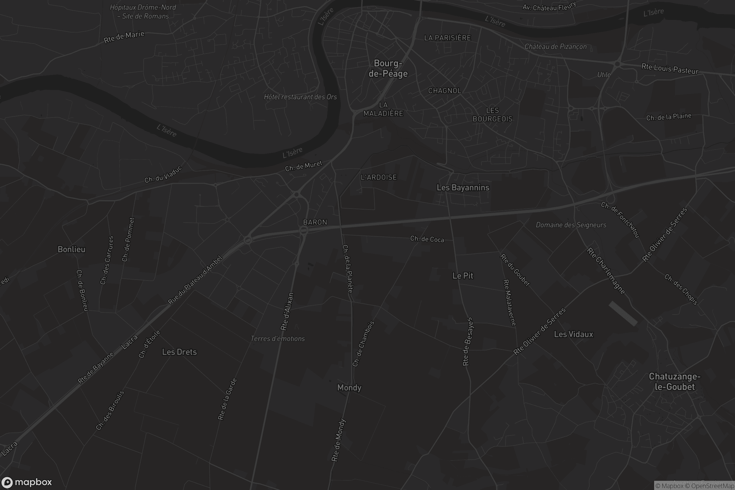 Carte de Bourg-de-Péage