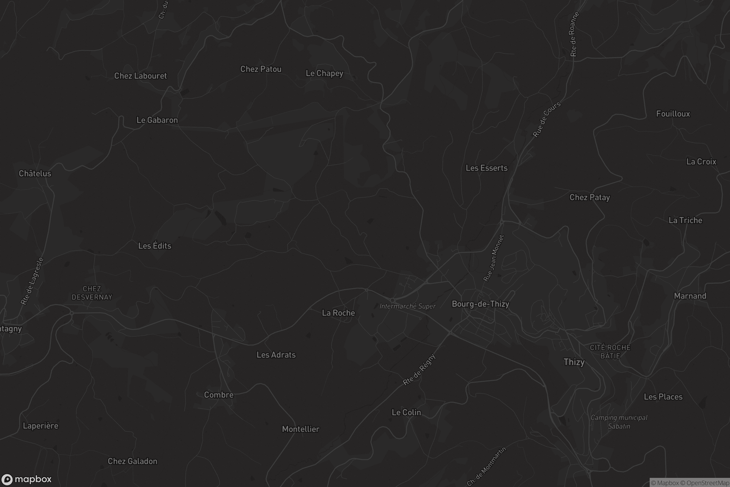 Carte de Bourg-de-Thizy