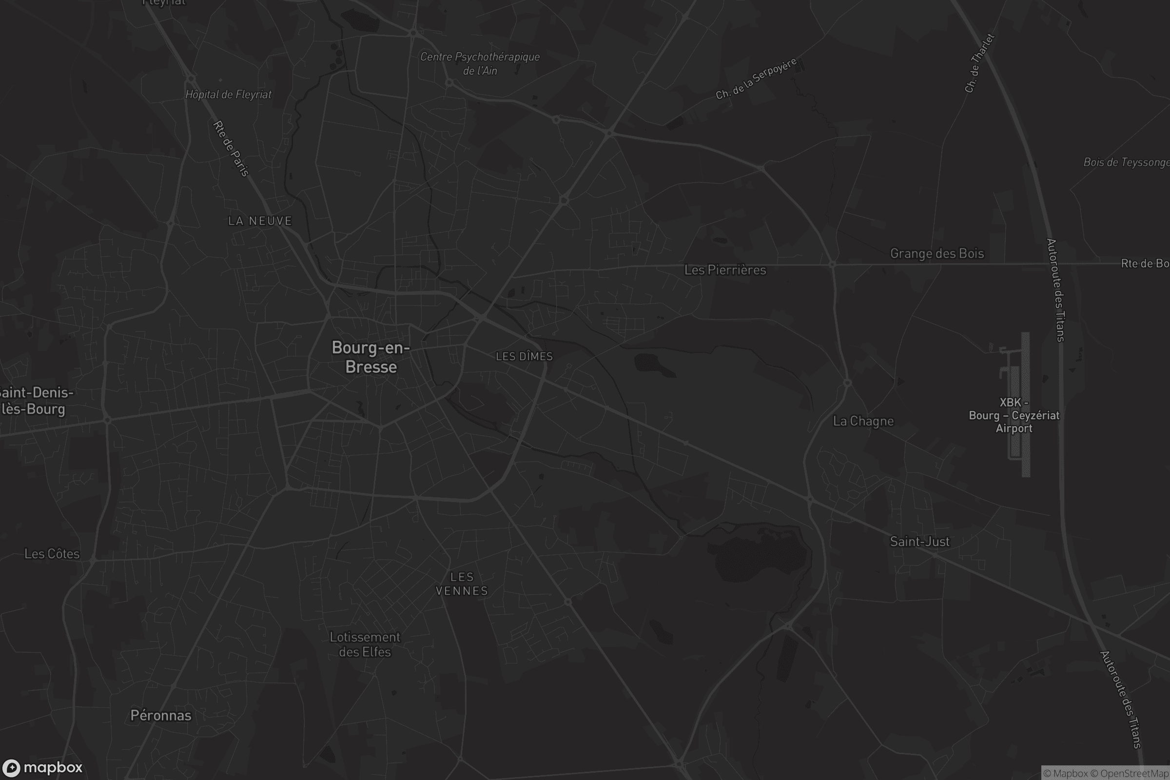 Carte de Bourg-en-Bresse