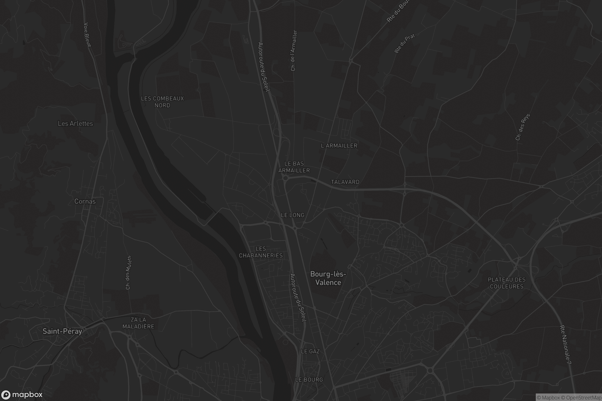 Carte de Bourg-lès-Valence