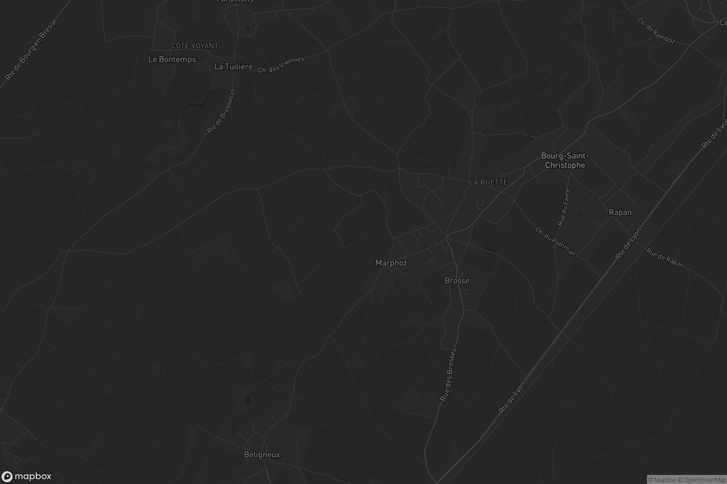 Carte de Bourg-Saint-Christophe