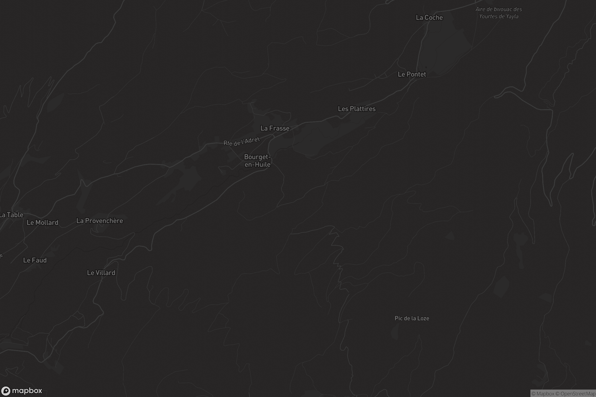 Carte de Bourget-en-Huile