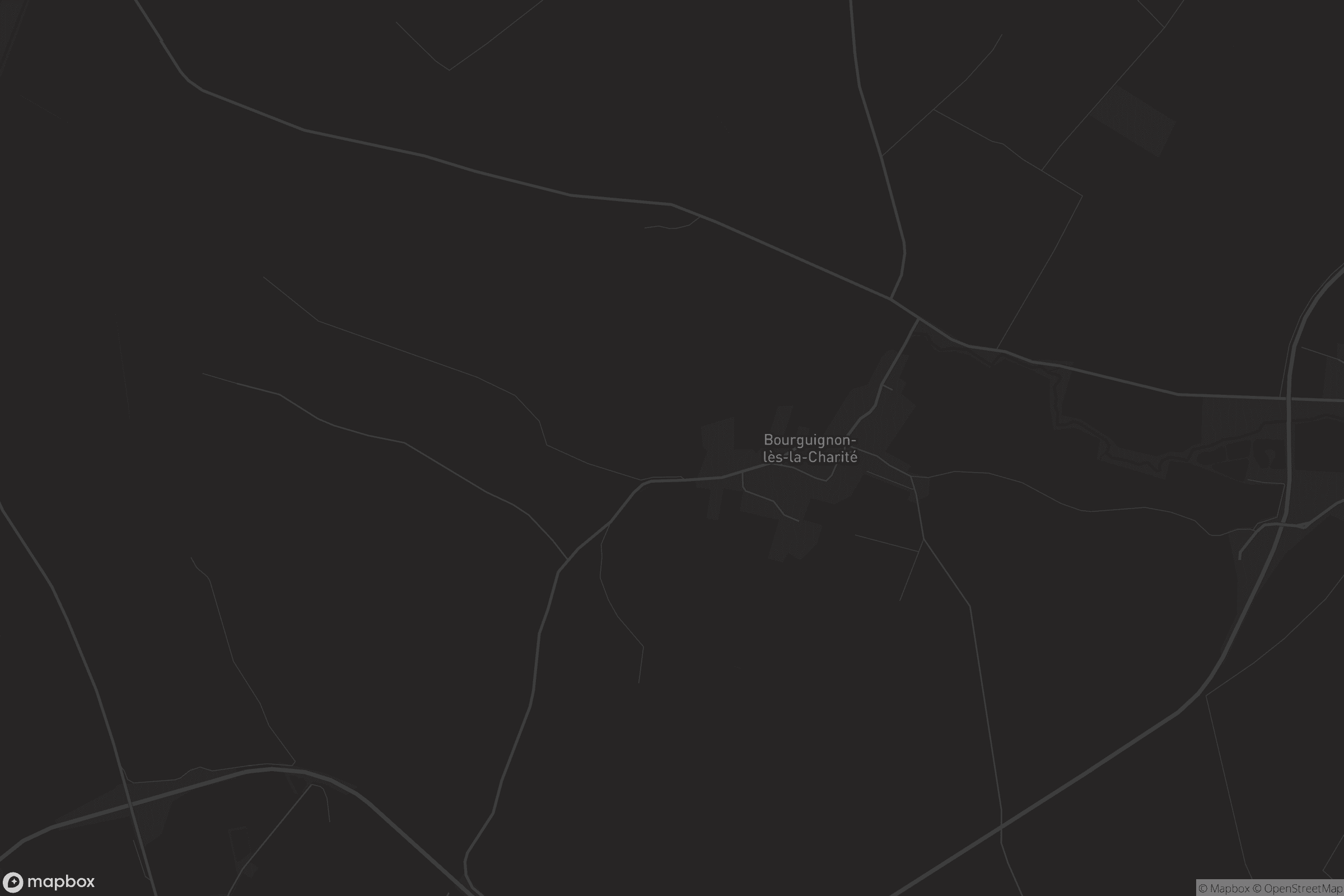 Carte de Bourguignon-lès-la-Charité