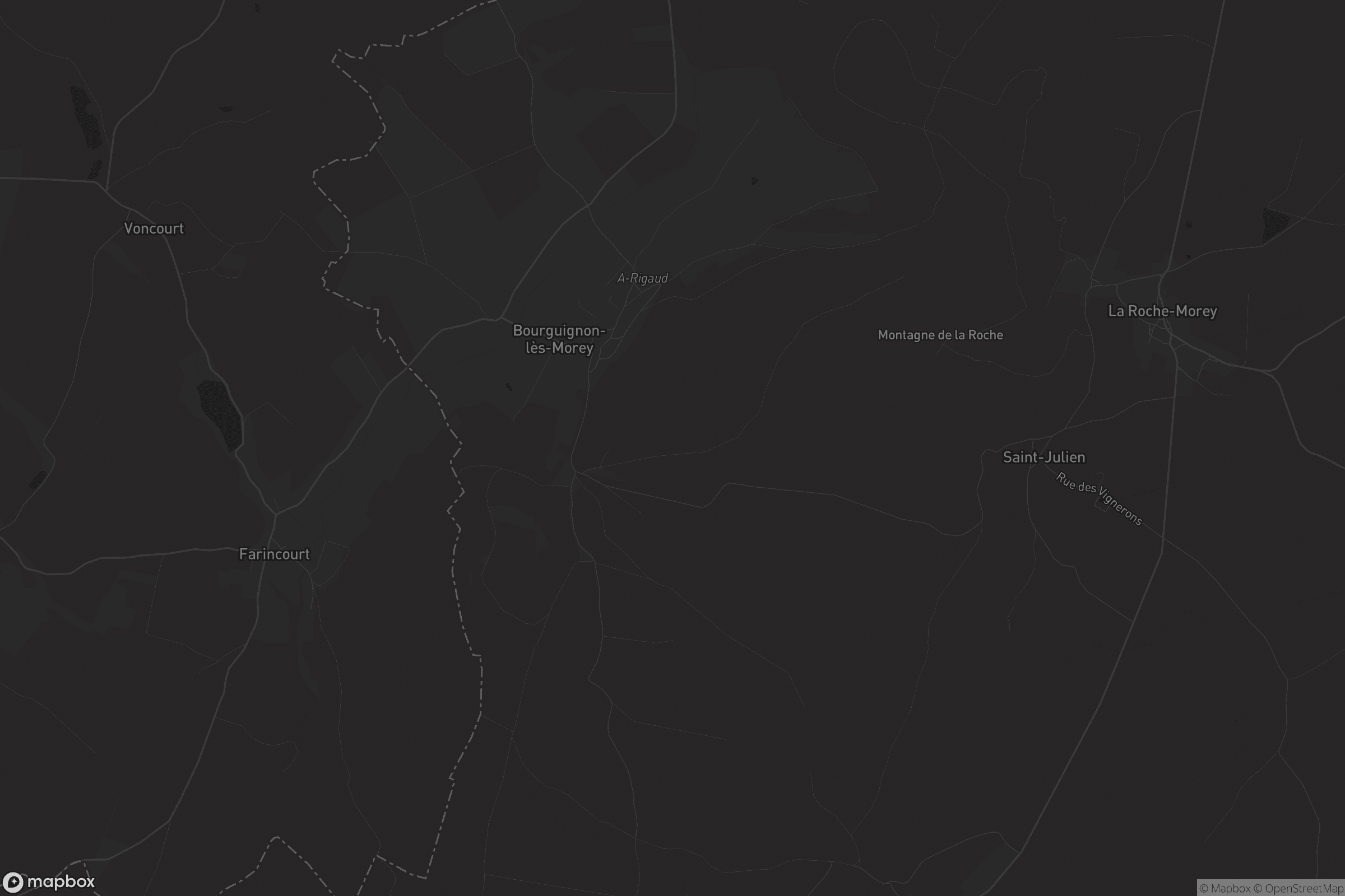 Carte de Bourguignon-lès-Morey