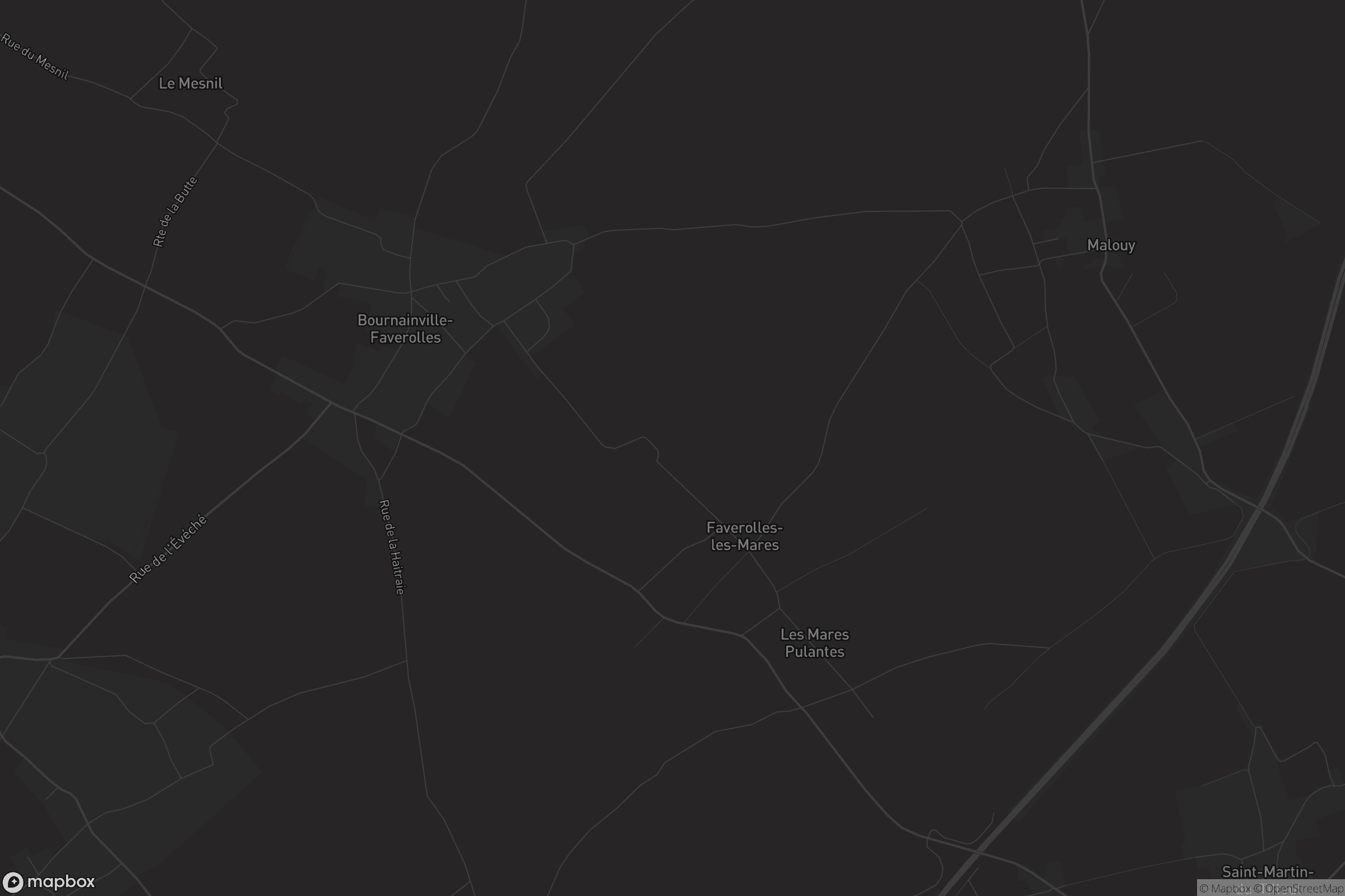 Carte de Bournainville-Faverolles