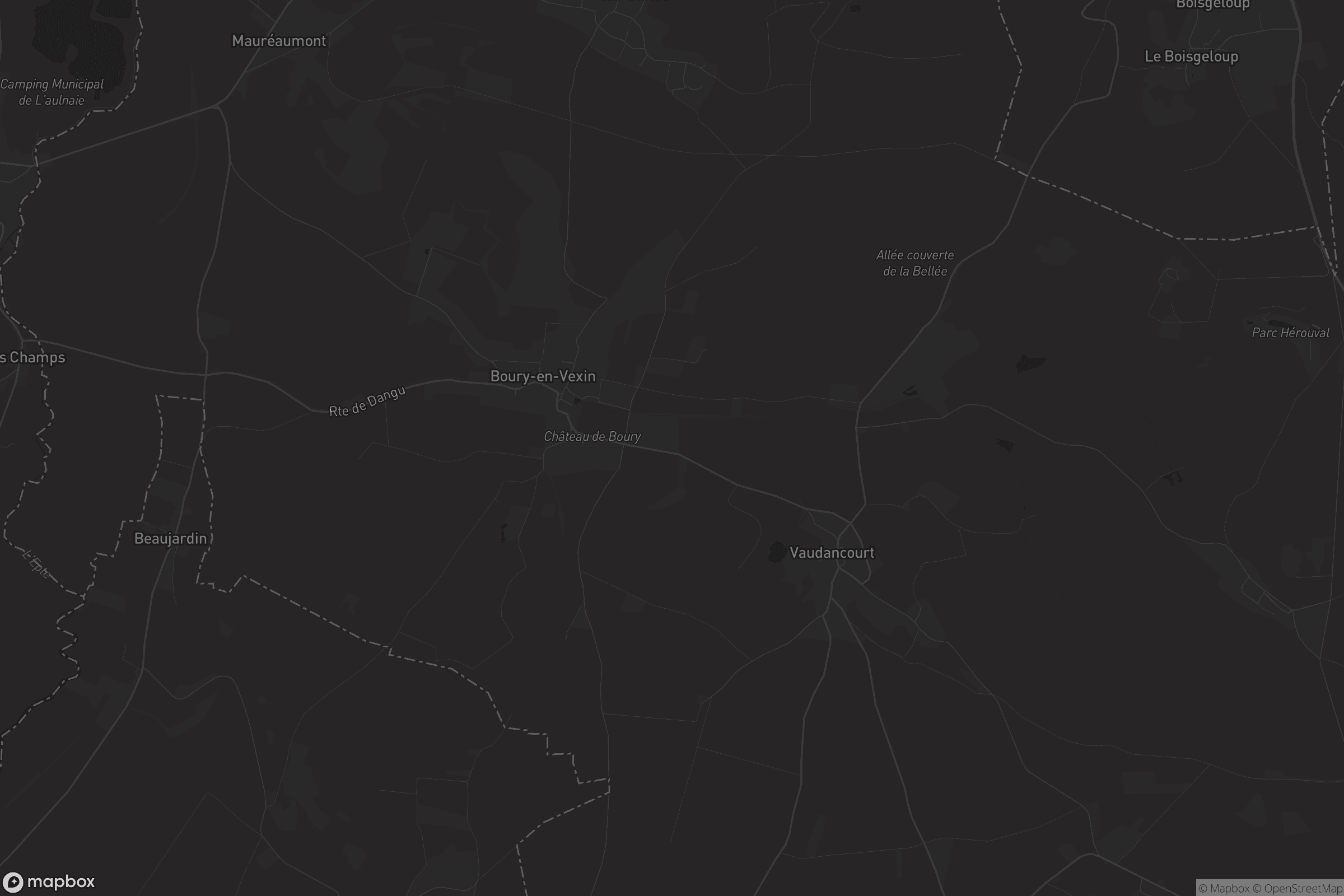Carte de Boury-en-Vexin