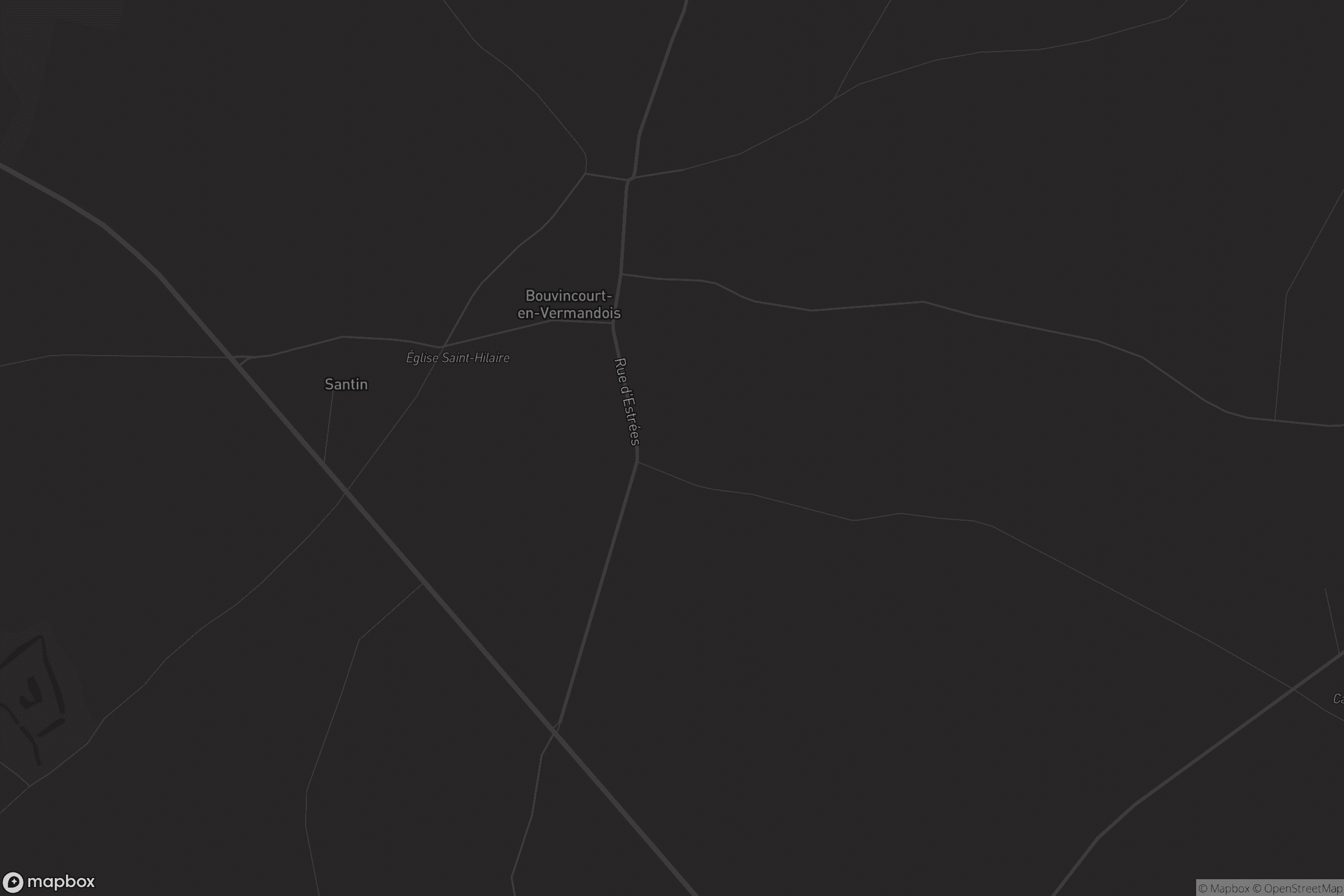 Carte de Bouvincourt-en-Vermandois