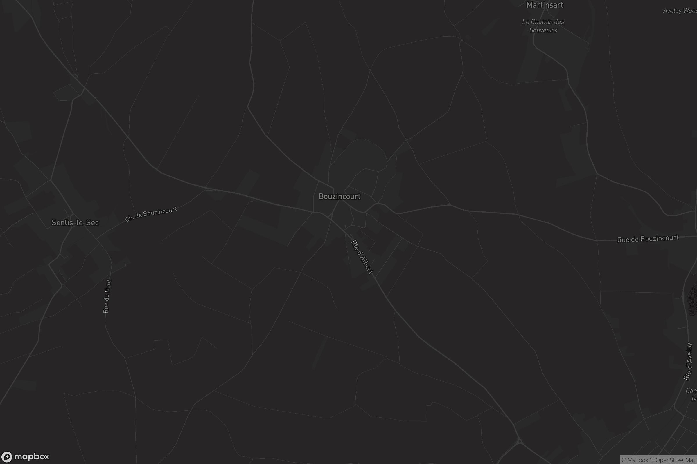 Carte de Bouzincourt