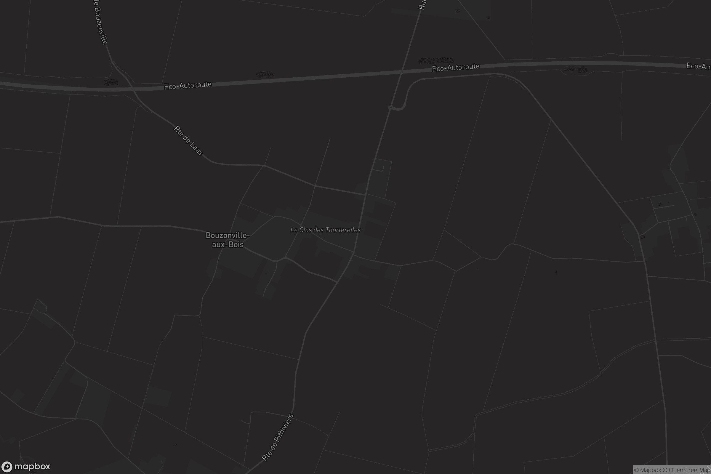 Carte de Bouzonville-aux-Bois