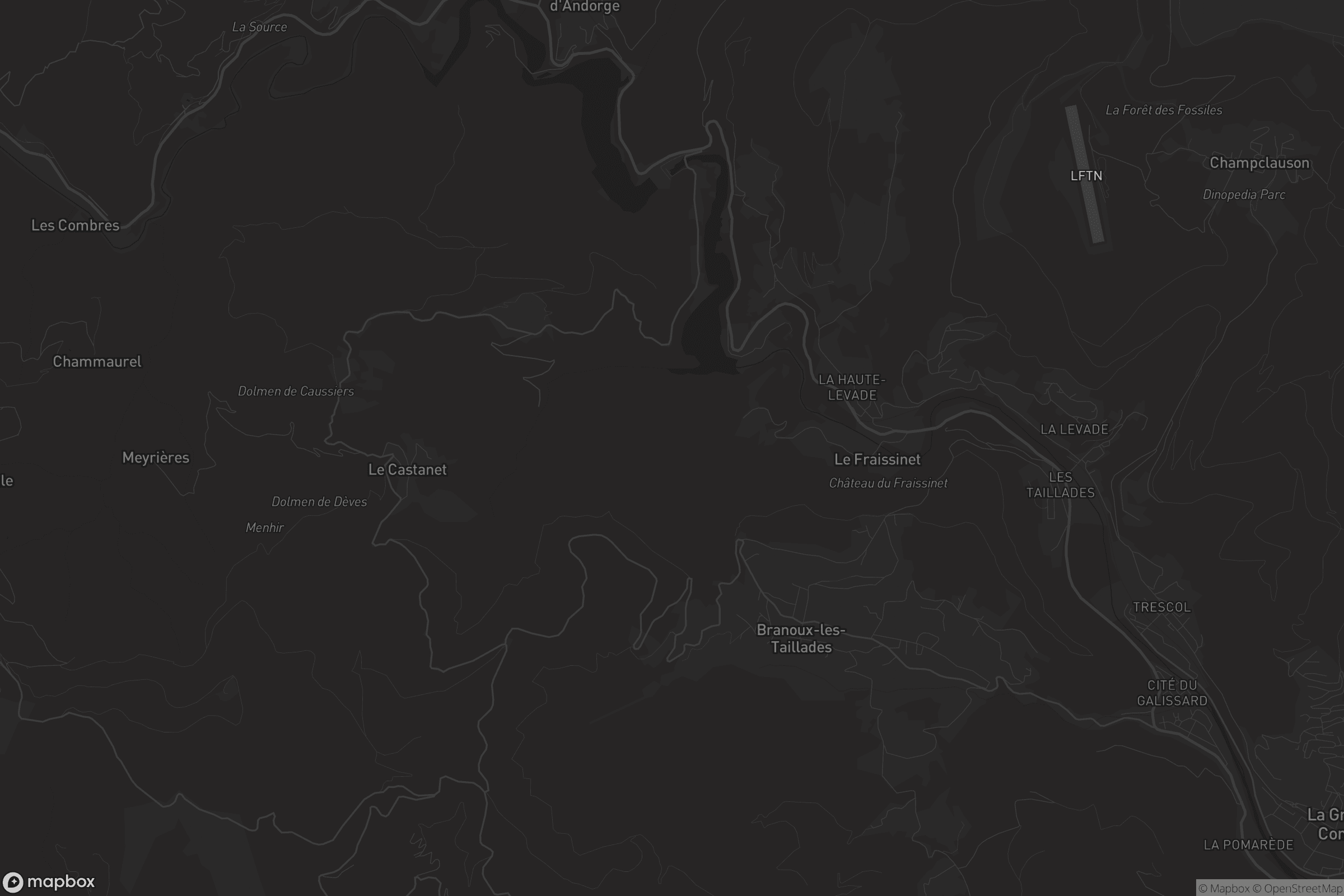 Carte de Branoux-les-Taillades