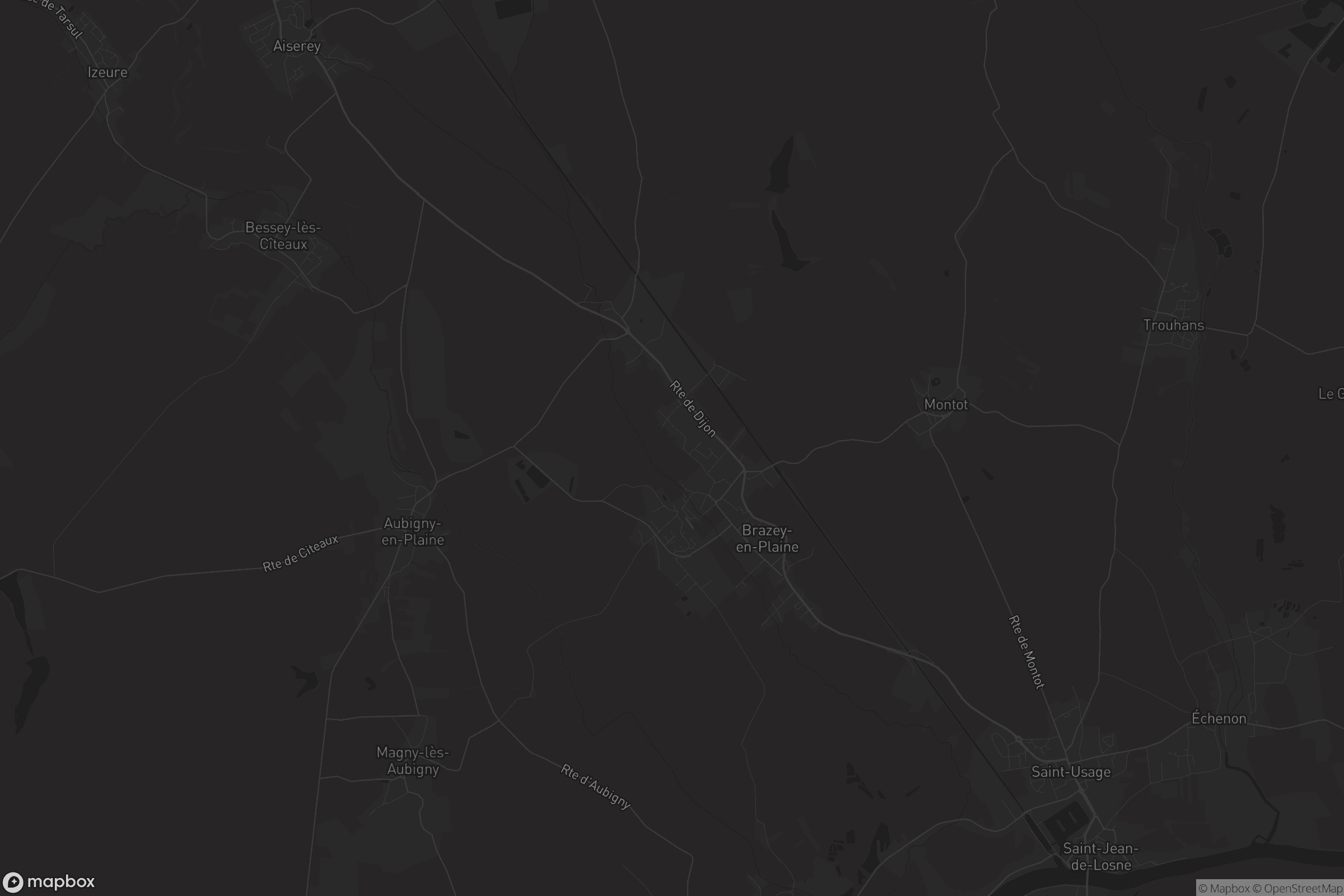 Carte de Brazey-en-Plaine