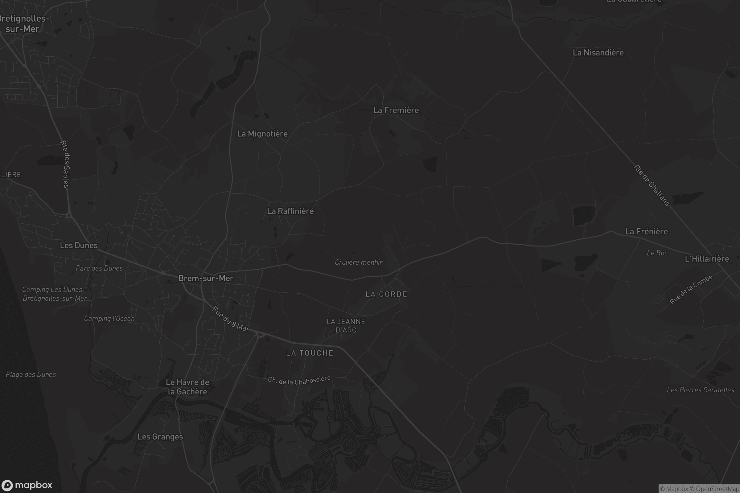 Carte de Brem-sur-Mer