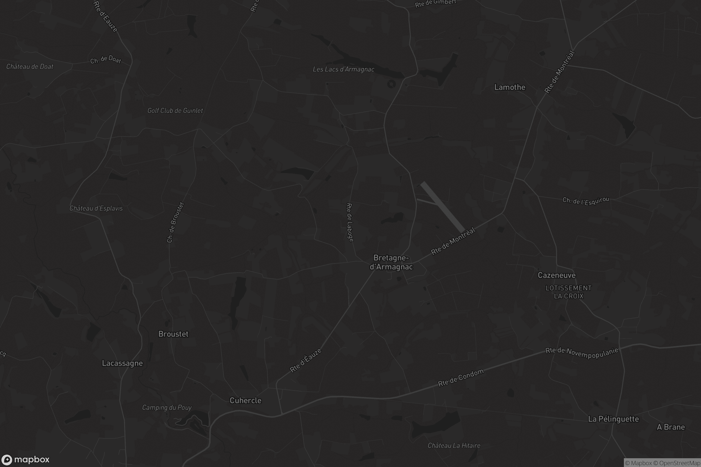 Carte de Bretagne-d'Armagnac