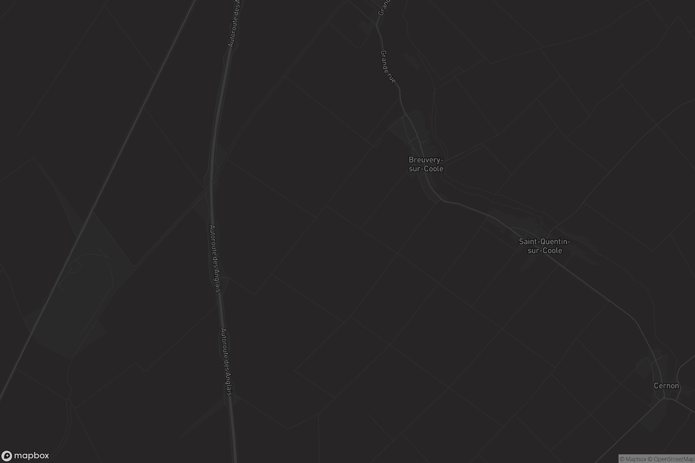 Carte de Breuvery-sur-Coole