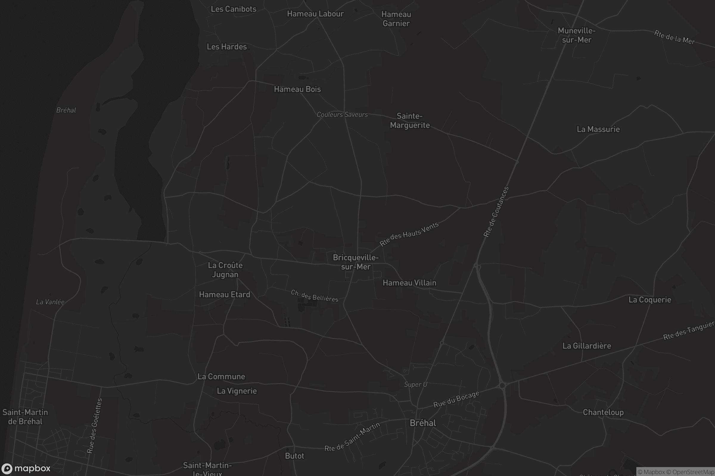 Carte de Bricqueville-sur-Mer