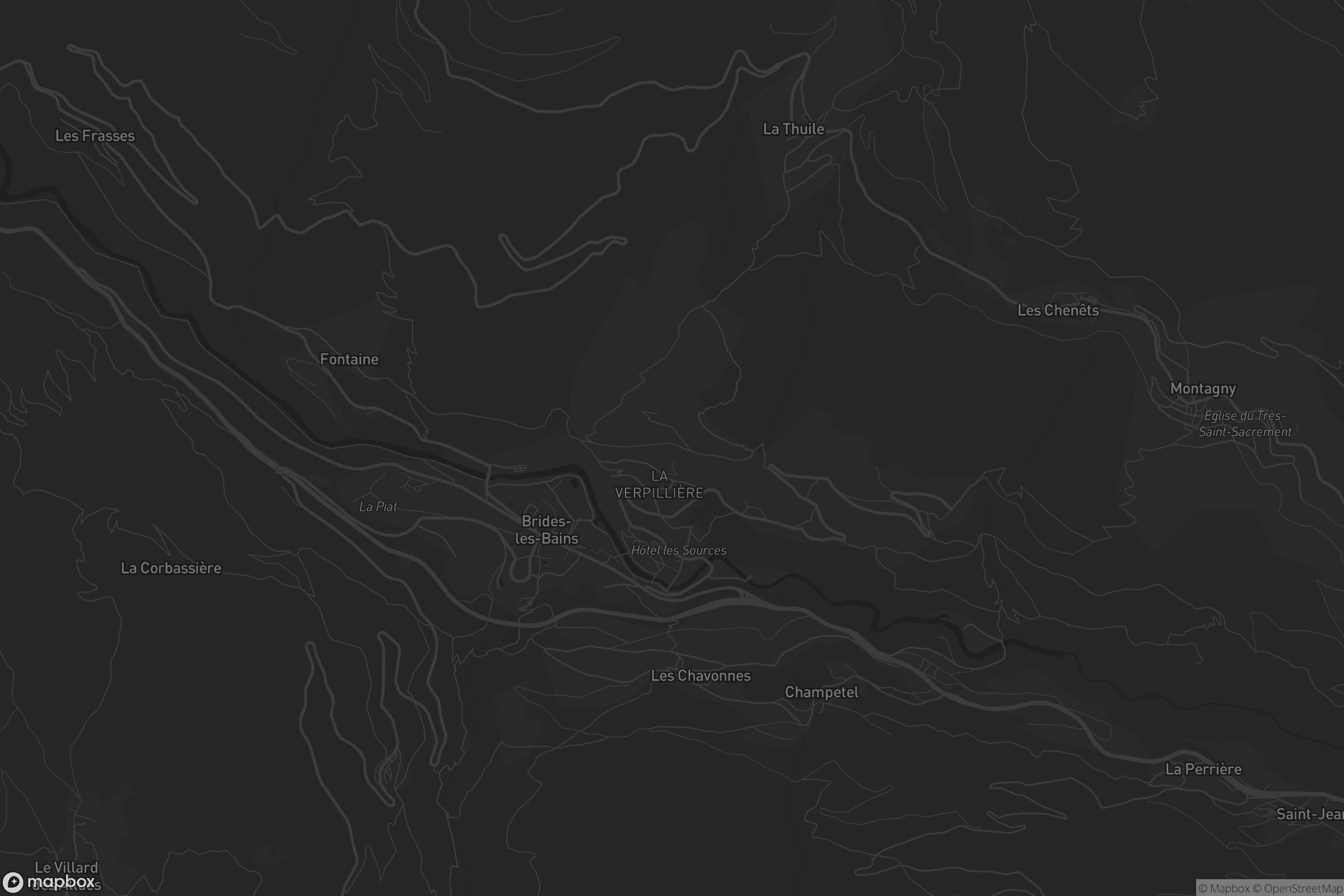 Carte de Brides-les-Bains