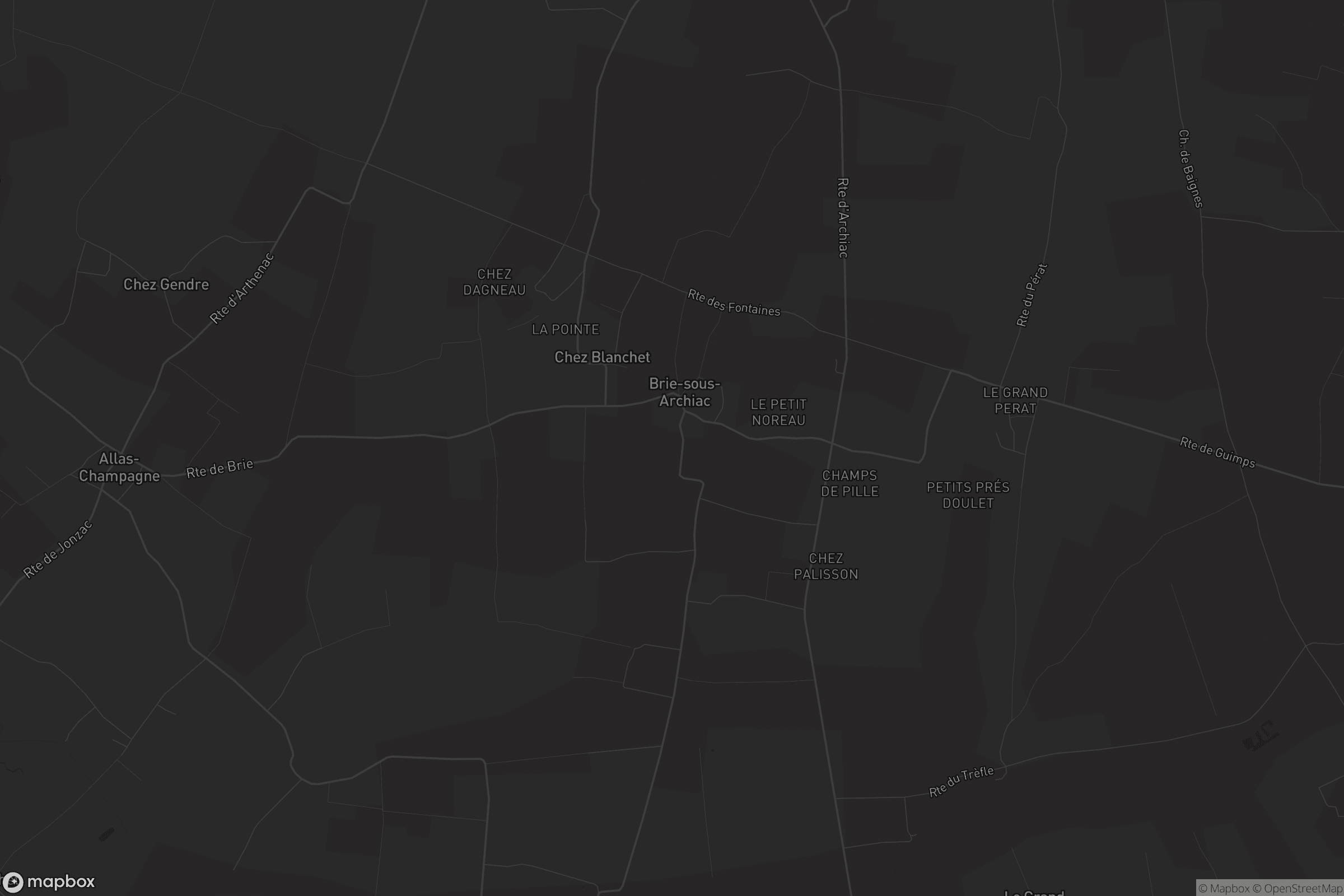 Carte de Brie-sous-Archiac