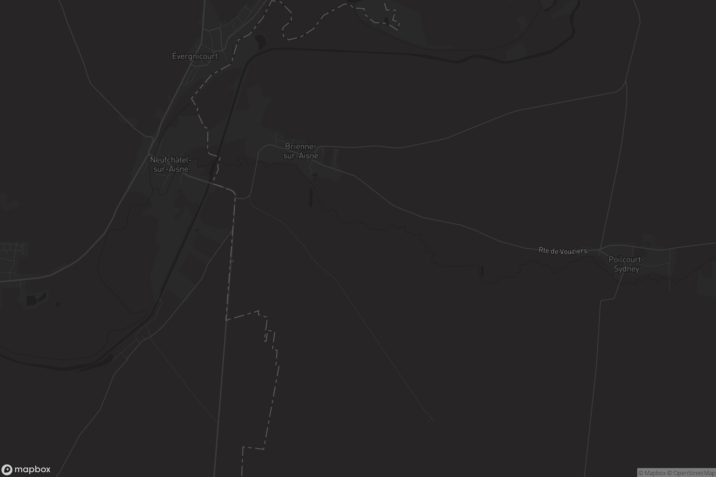 Carte de Brienne-sur-Aisne