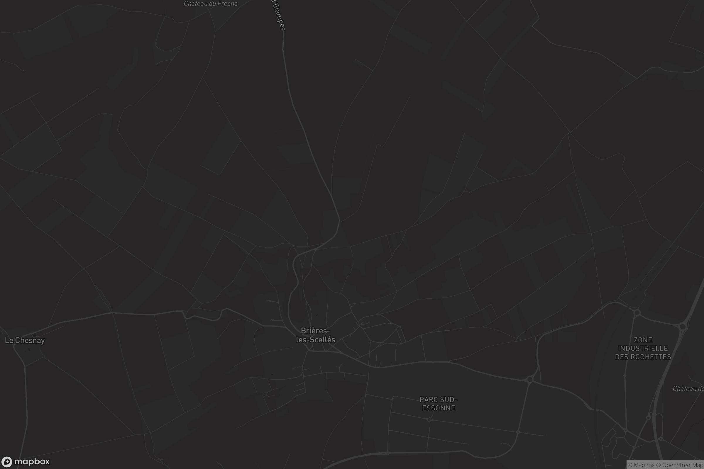 Carte de Brières-les-Scellés