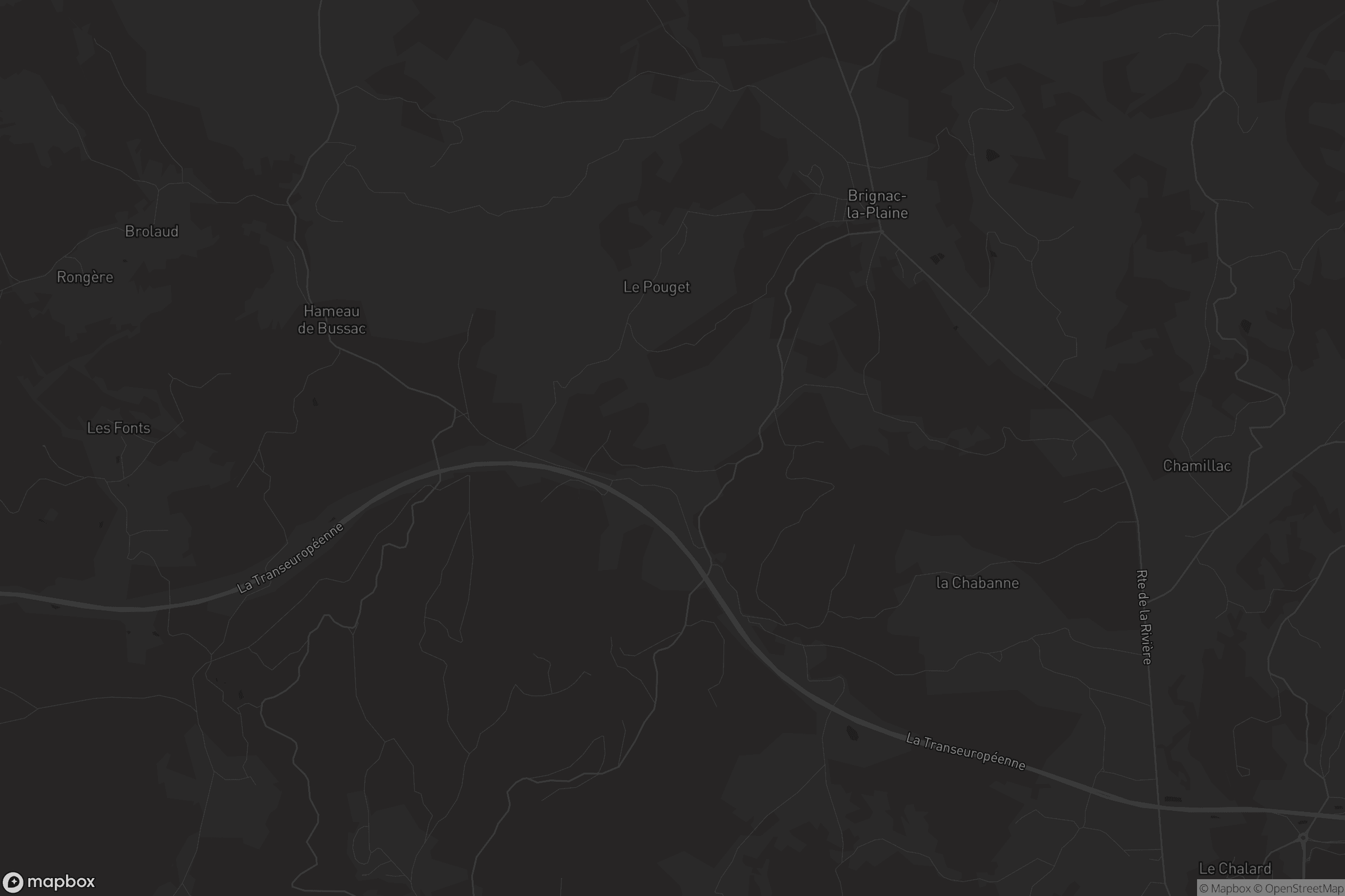 Carte de Brignac-la-Plaine