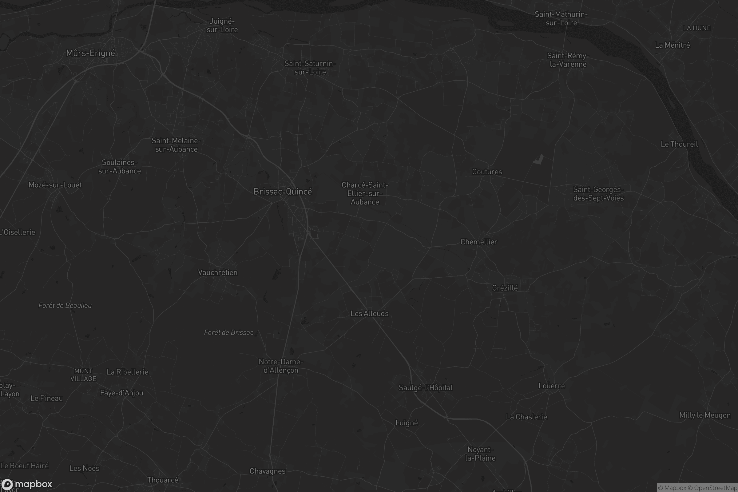 Carte de Brissac-Loire-Aubance