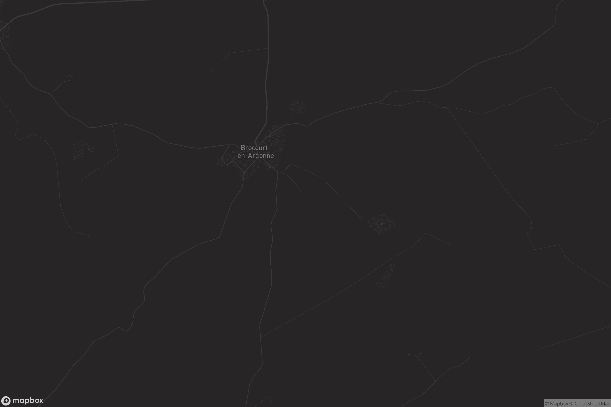 Carte de Brocourt-en-Argonne