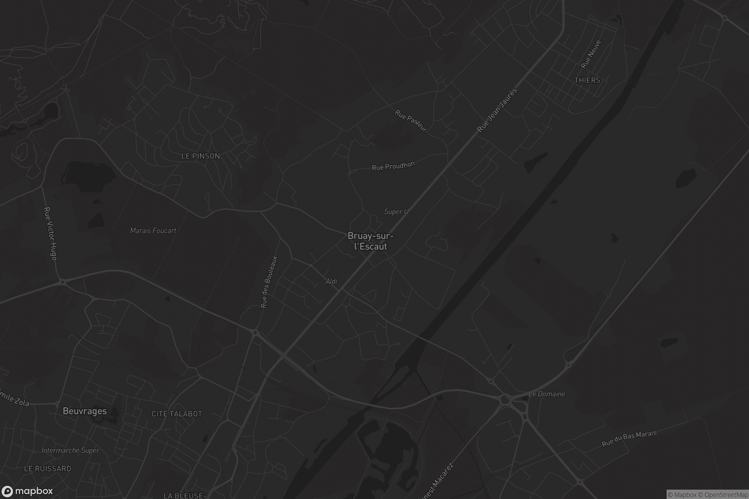 Carte de Bruay-sur-l'Escaut