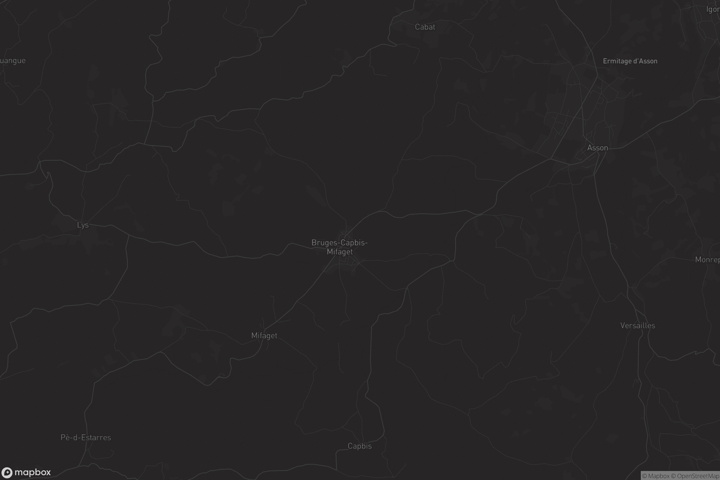 Carte de Bruges-Capbis-Mifaget