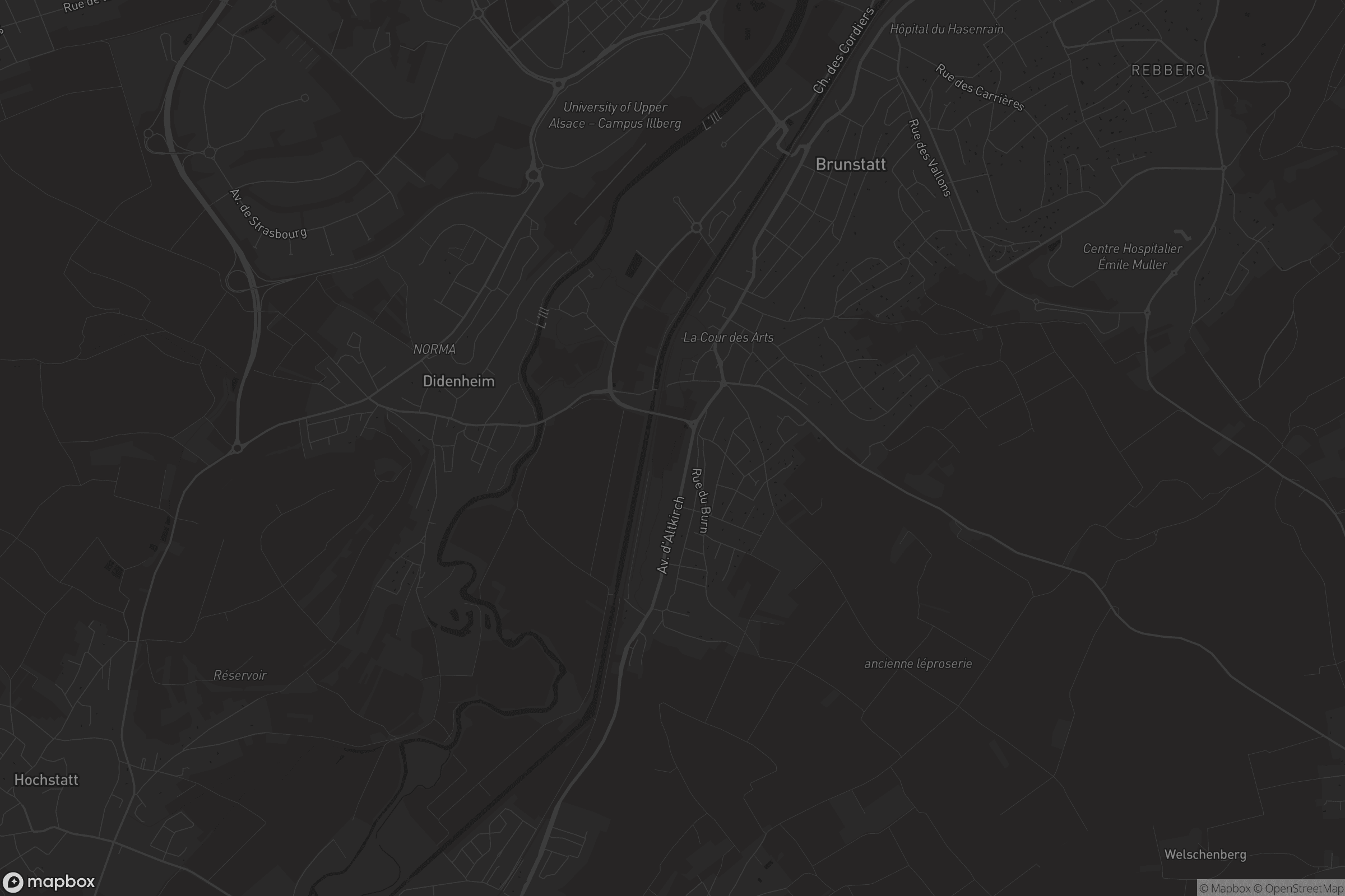 Carte de Brunstatt-Didenheim