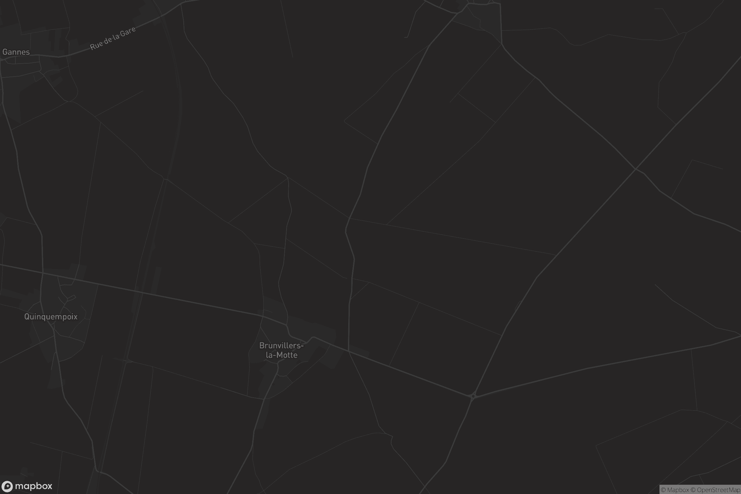 Carte de Brunvillers-la-Motte