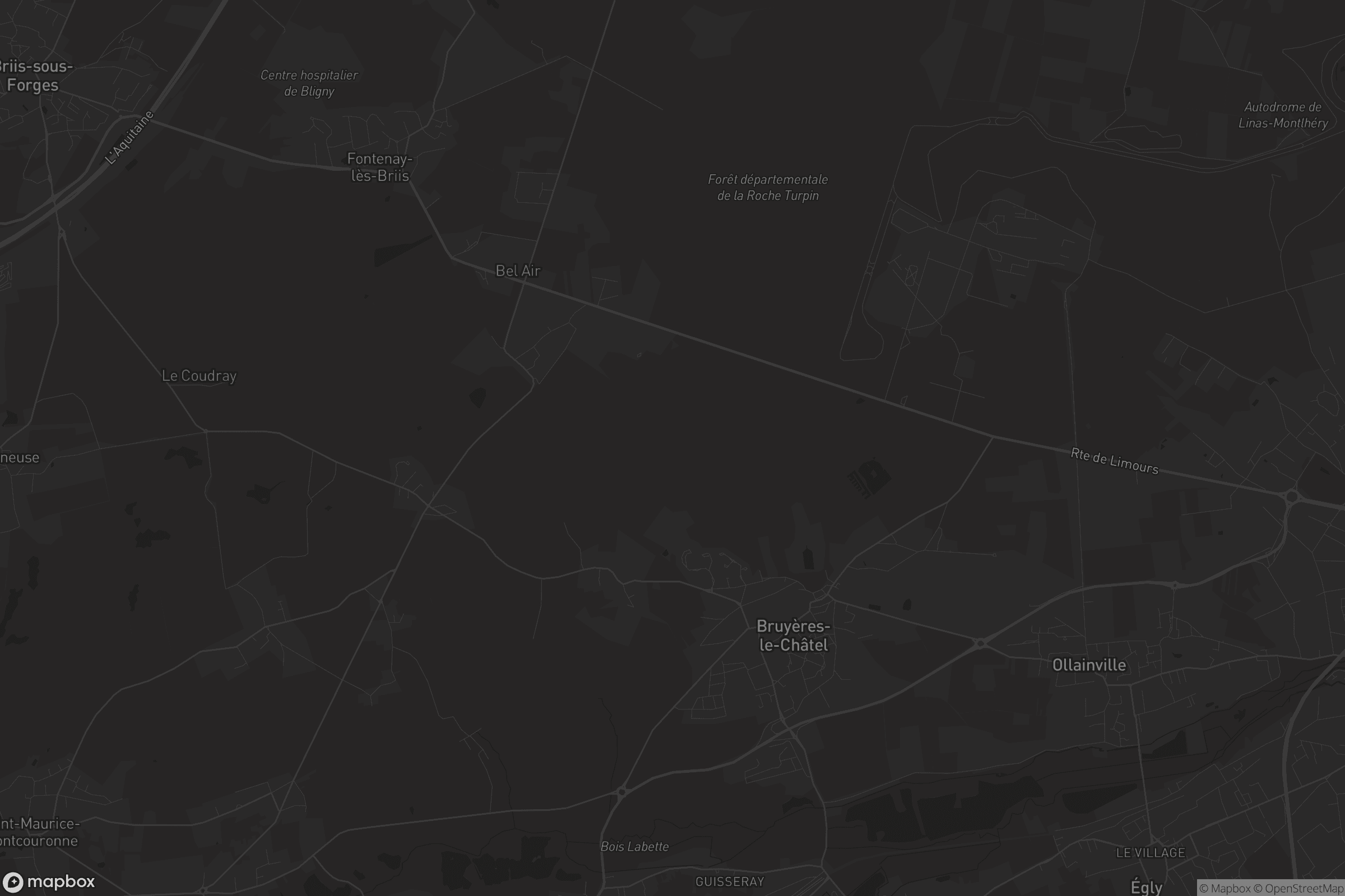 Carte de Bruyères-le-Châtel