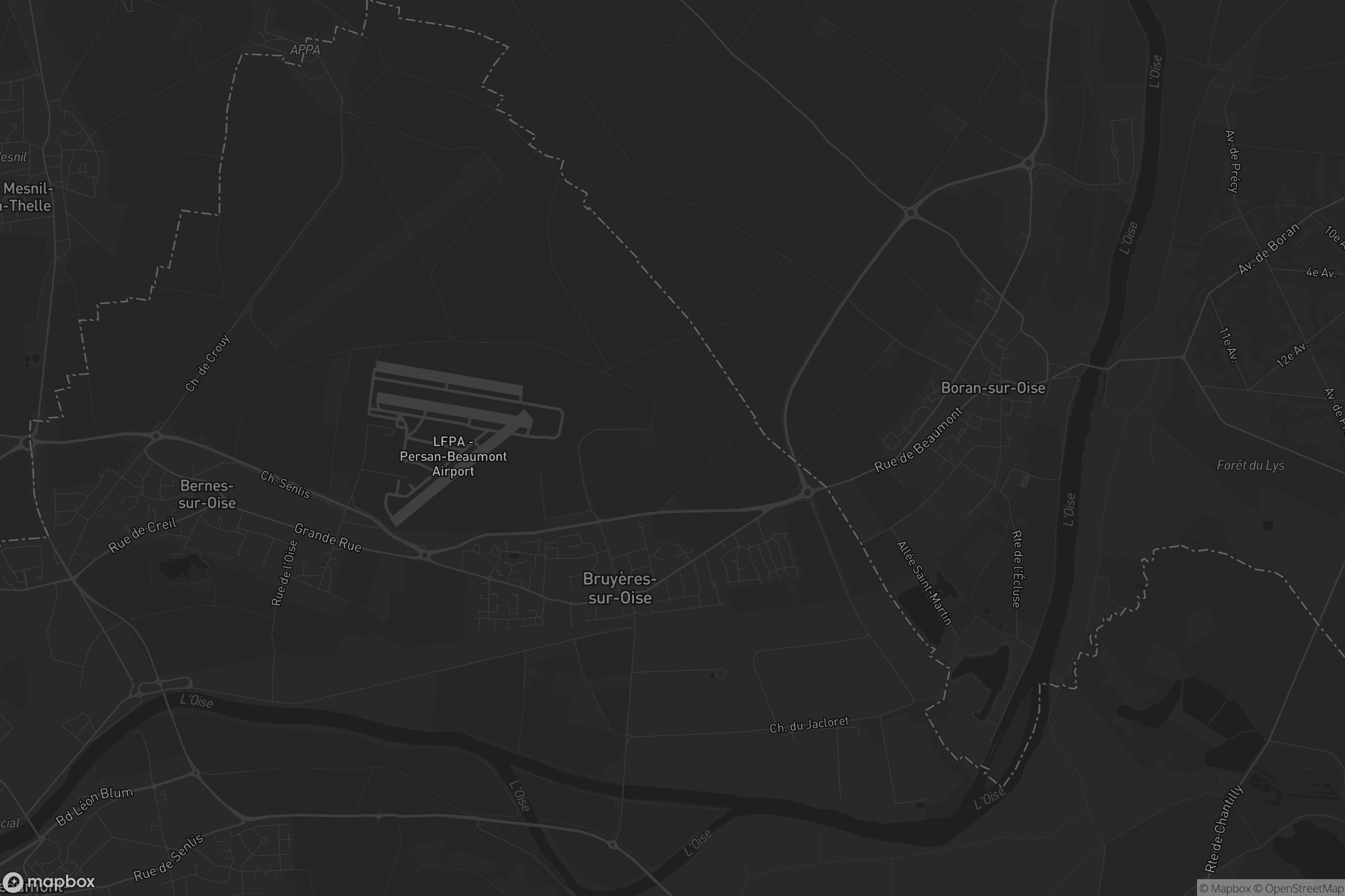 Carte de Bruyères-sur-Oise