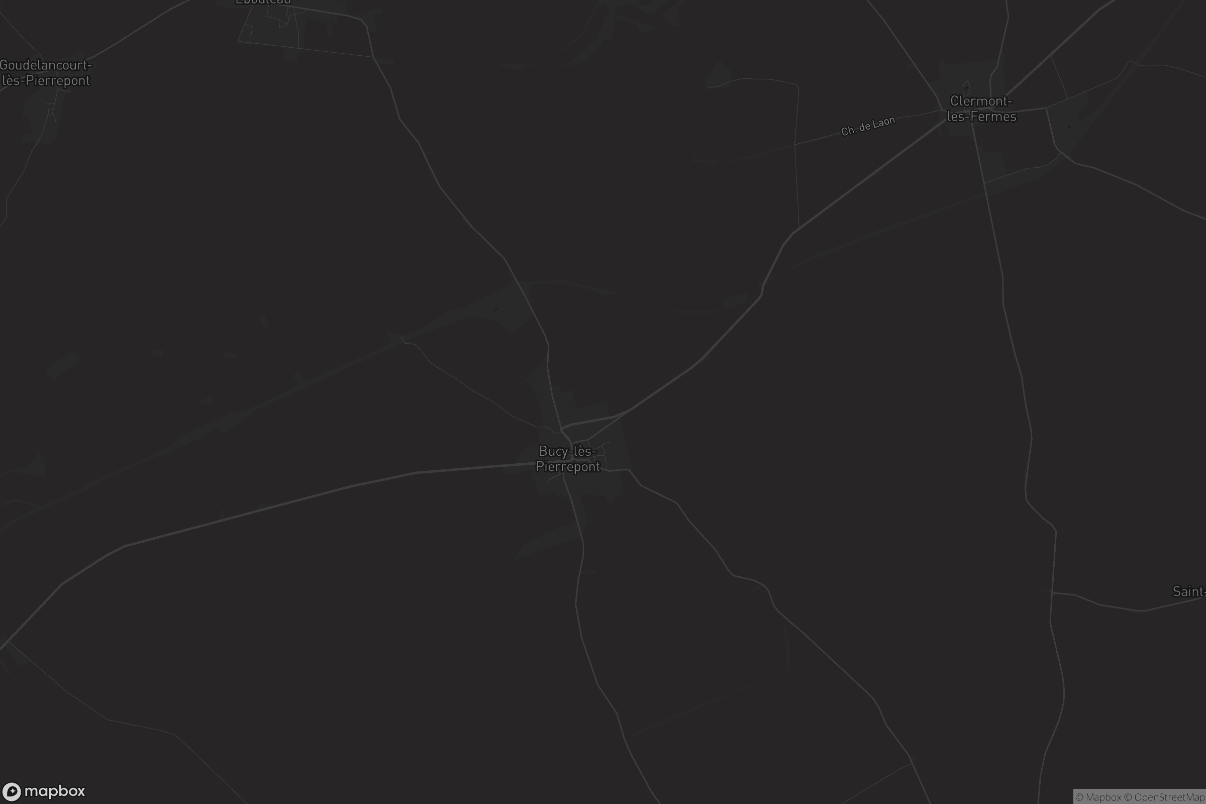 Carte de Bucy-lès-Pierrepont
