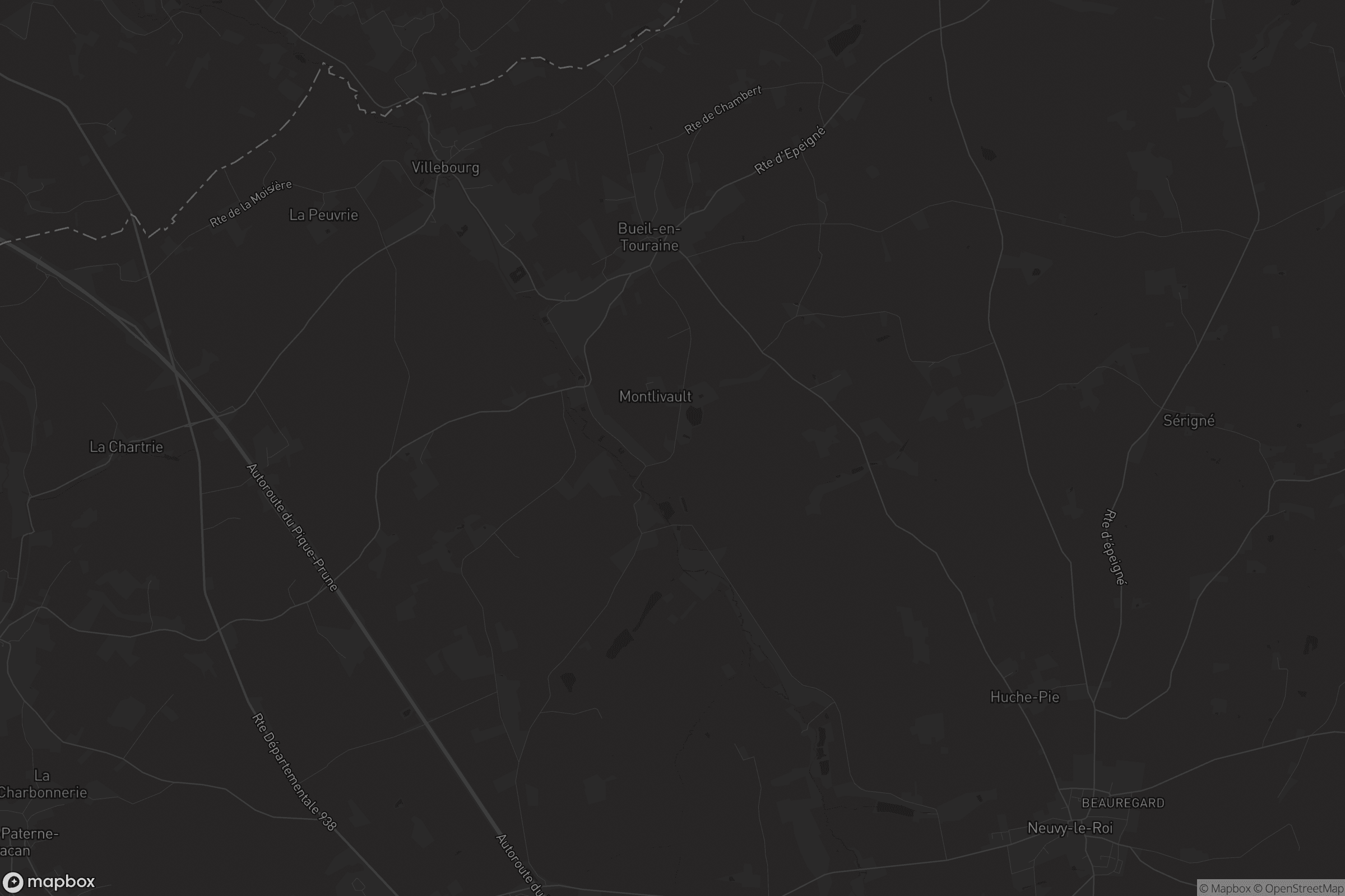 Carte de Bueil-en-Touraine