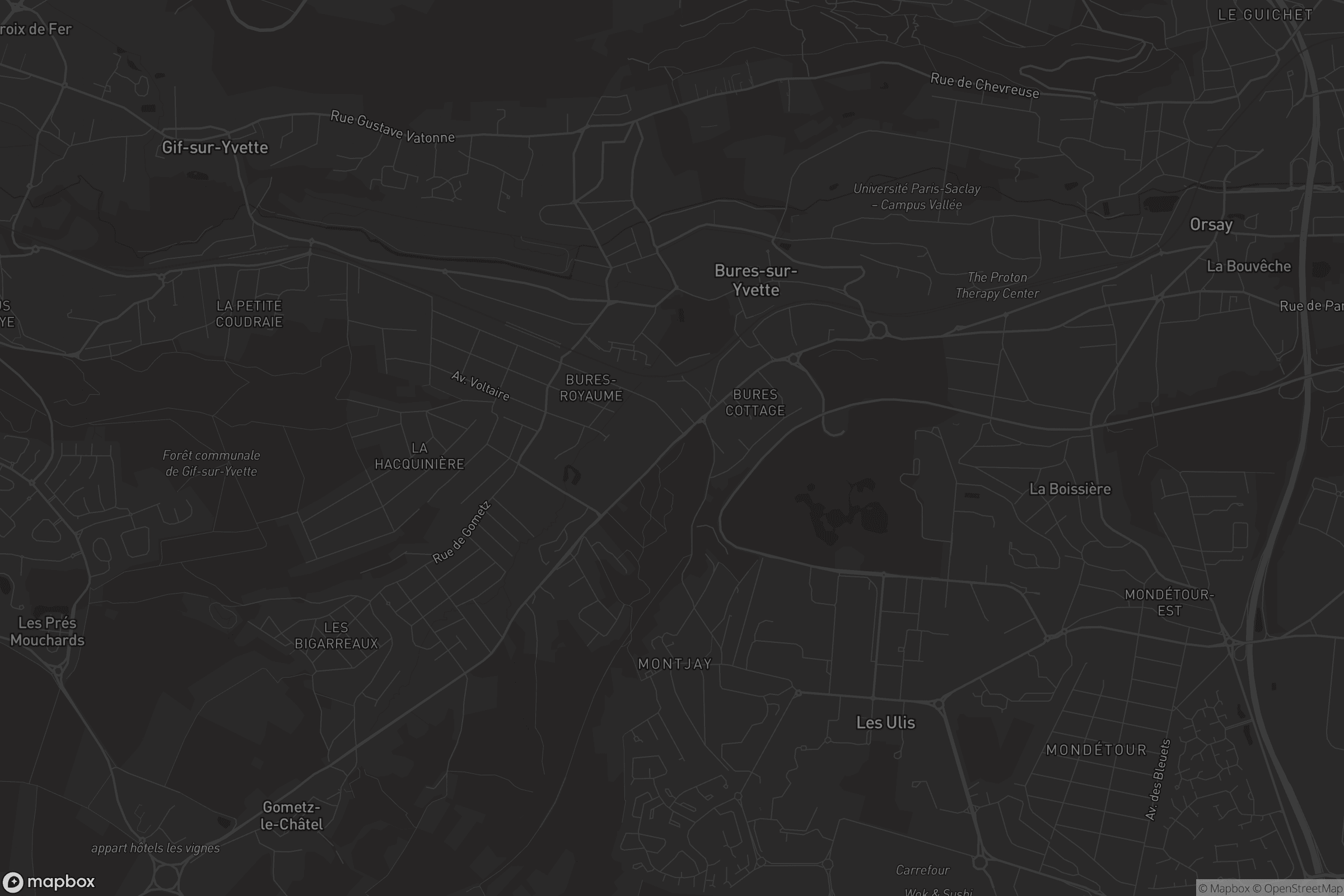Carte de Bures-sur-Yvette