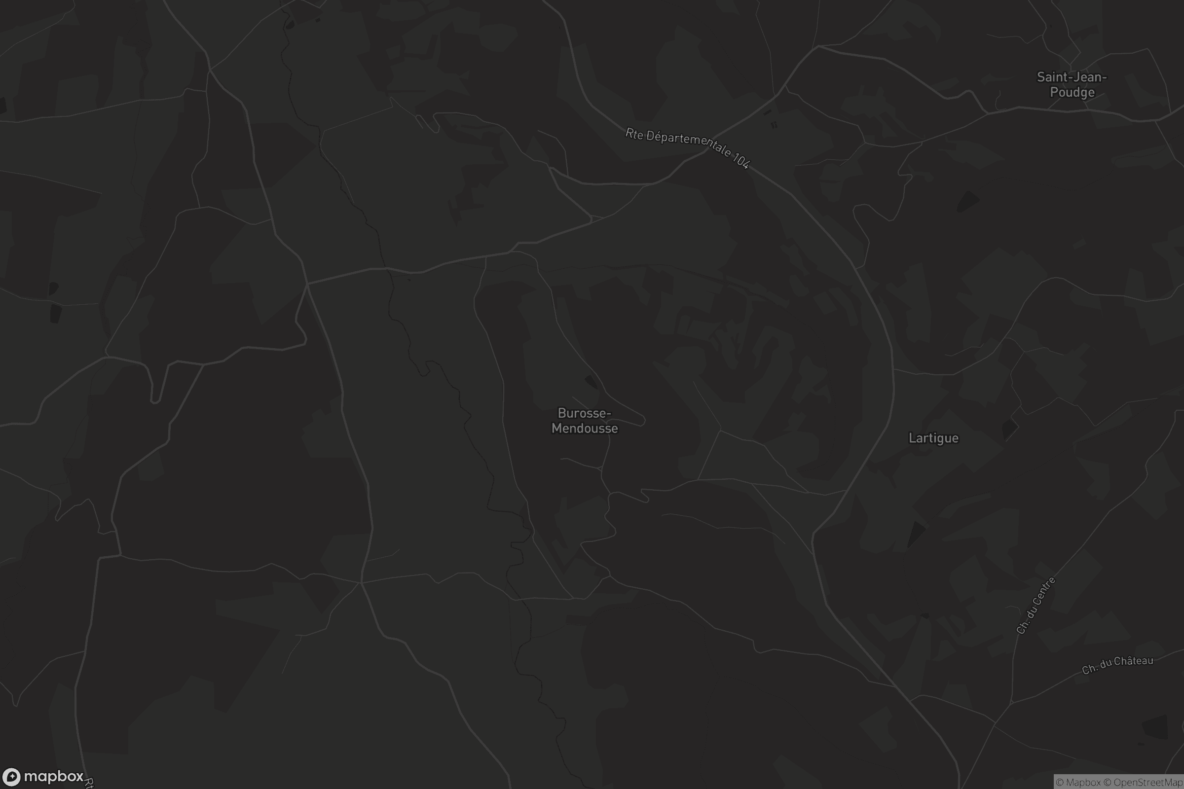 Carte de Burosse-Mendousse