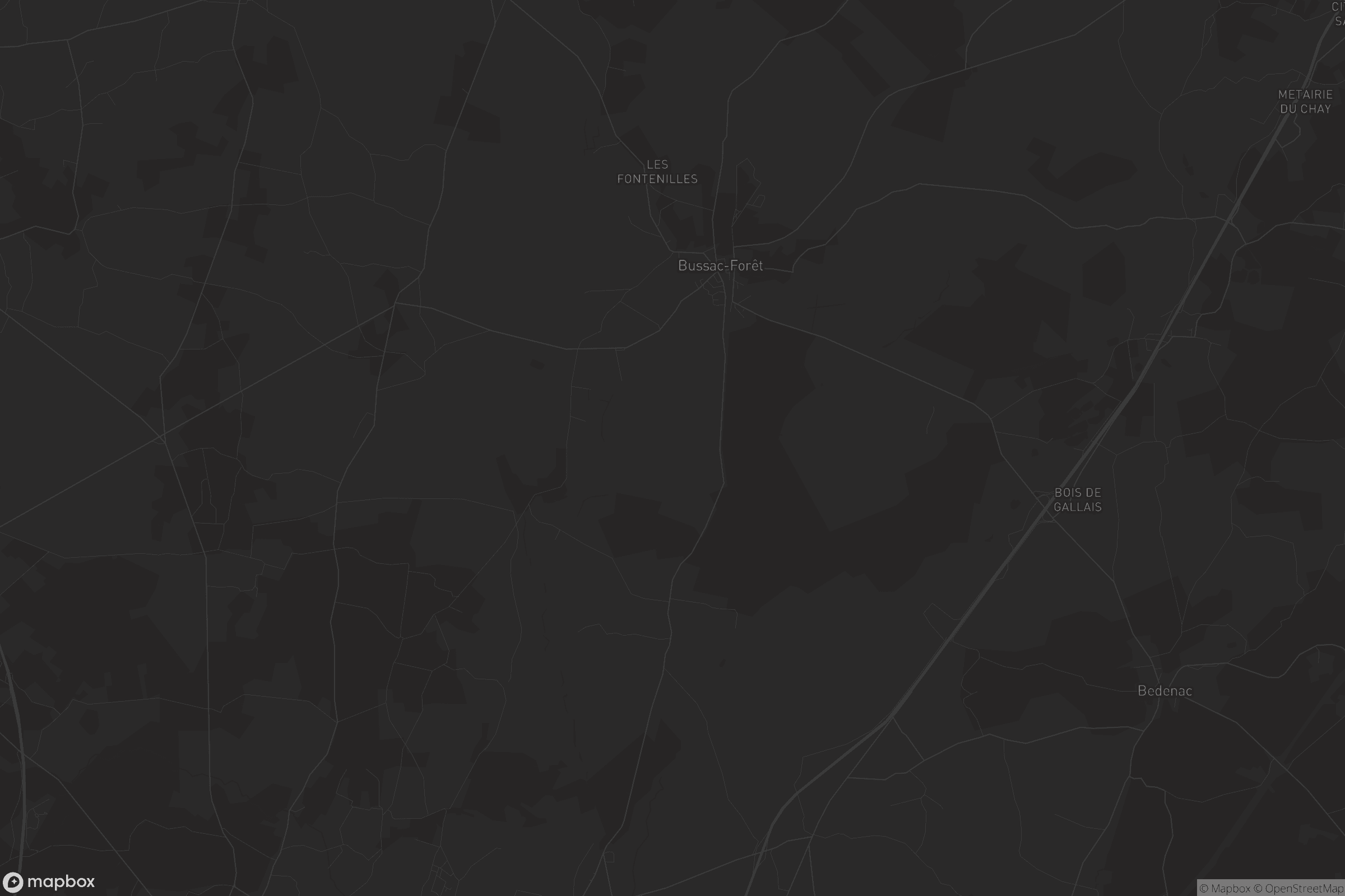 Carte de Bussac-Forêt