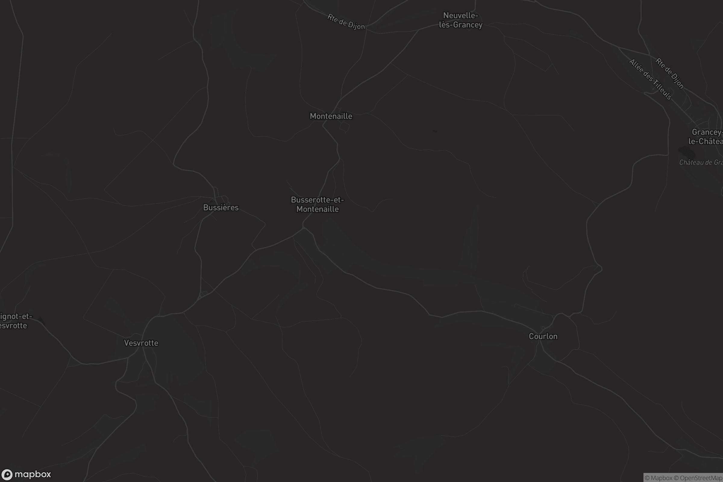 Carte de Busserotte-et-Montenaille